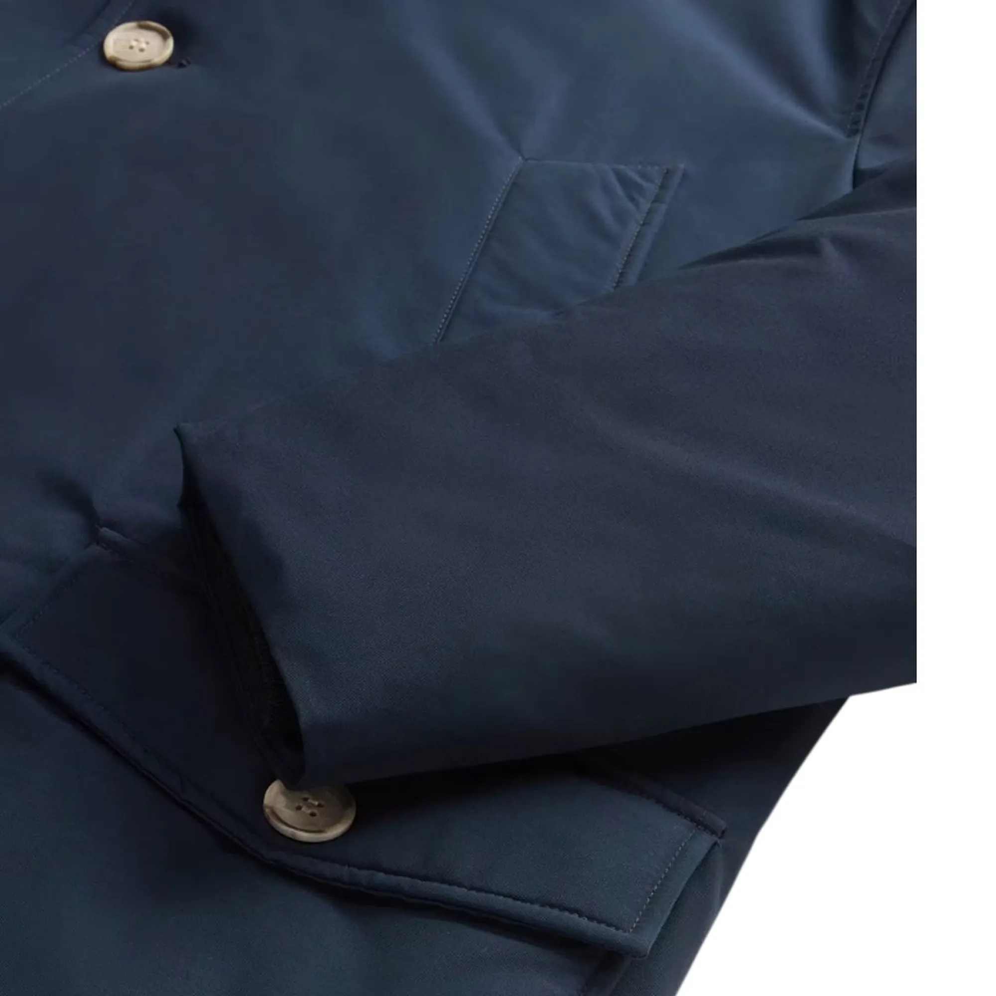 Woolrich B'Parka Arctic Detachable Fur Anorak' Melton Blu Woou0484Mb 197783