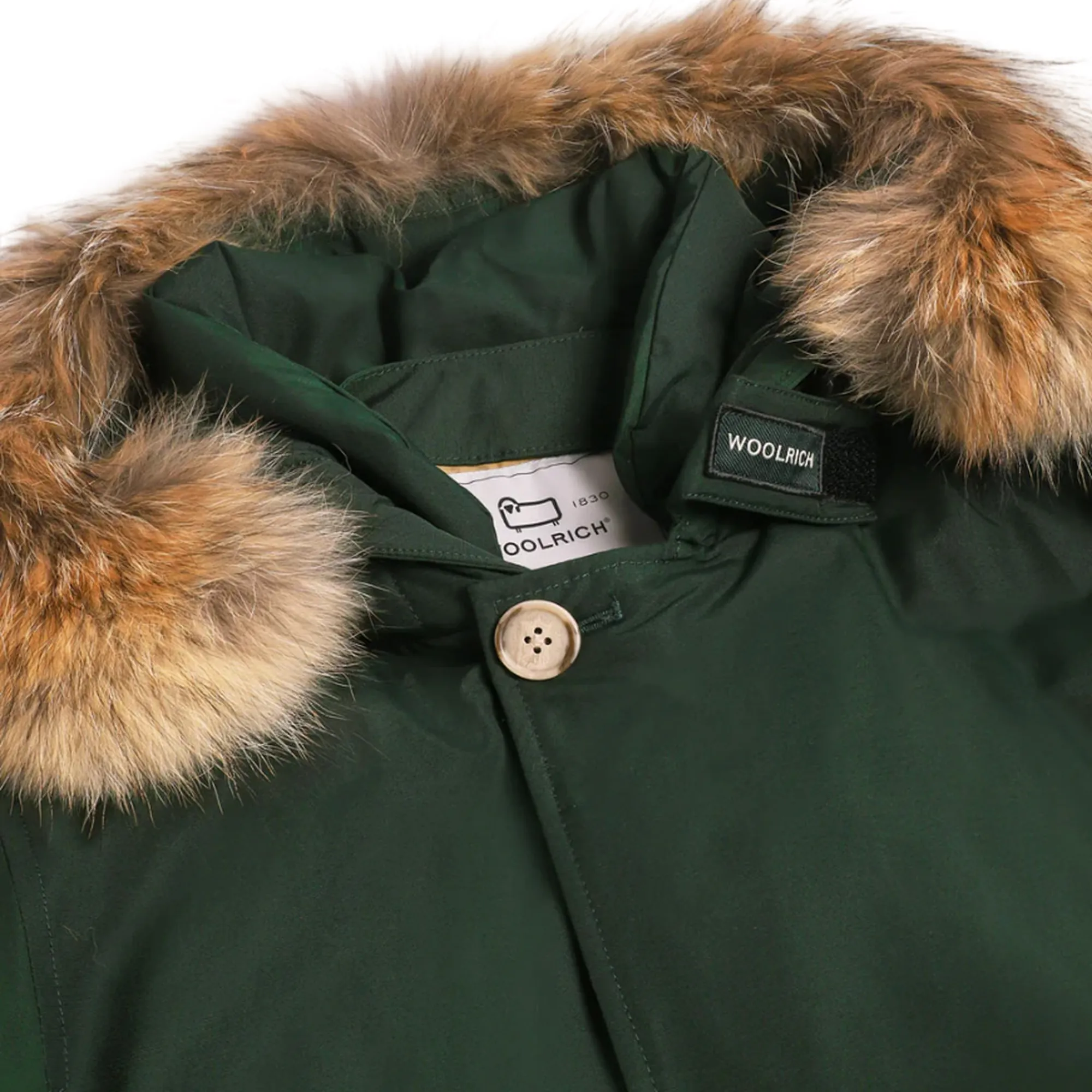 Woolrich Parka Arctic Detachable Fur Anorak Verde Scuro Woou0484Mr 169334