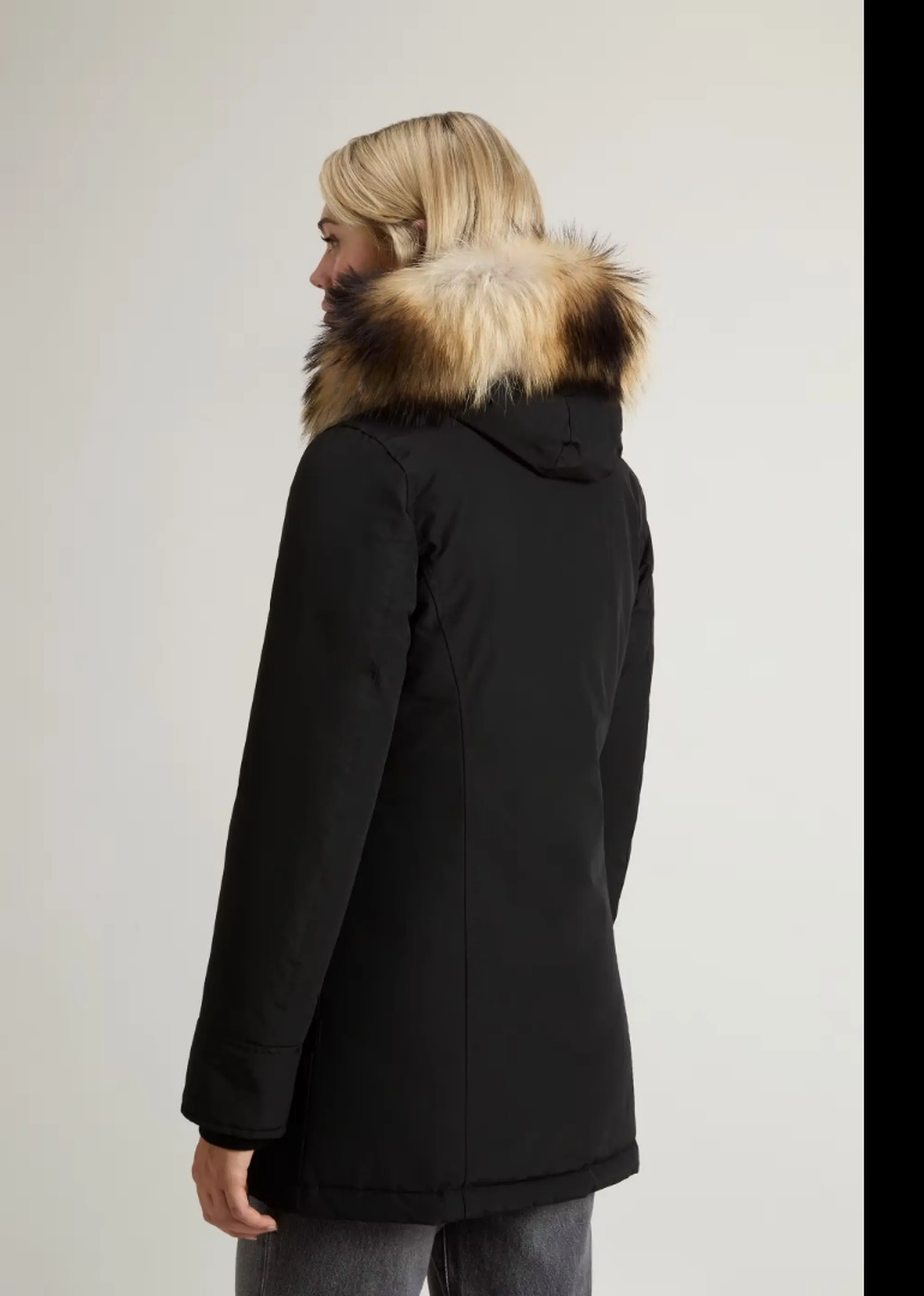 Woolrich B'Parka Arctic Raccoon' Black Wwou0538Fb 197140