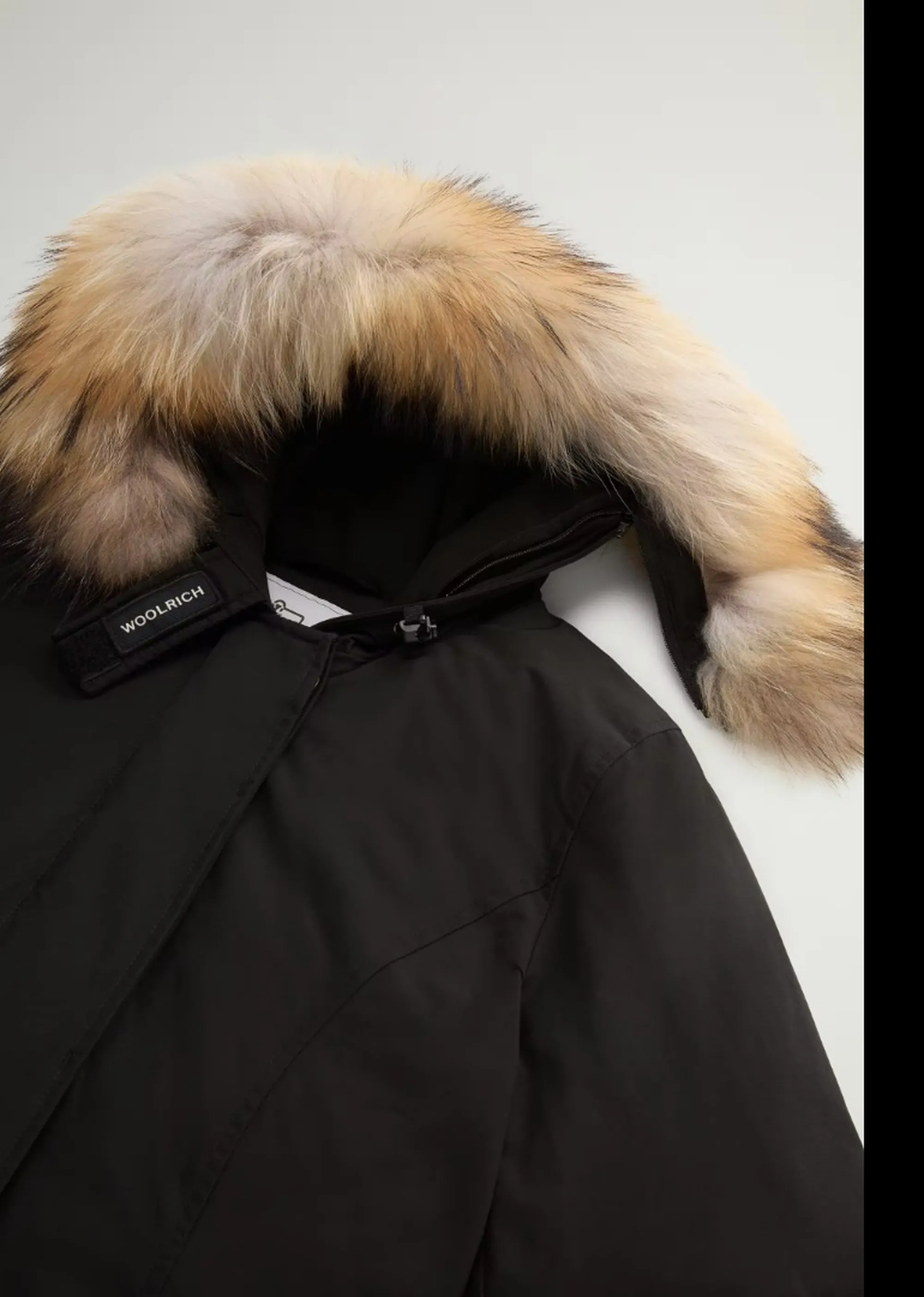 Woolrich B'Parka Arctic Raccoon' Black Wwou0538Fb 197143