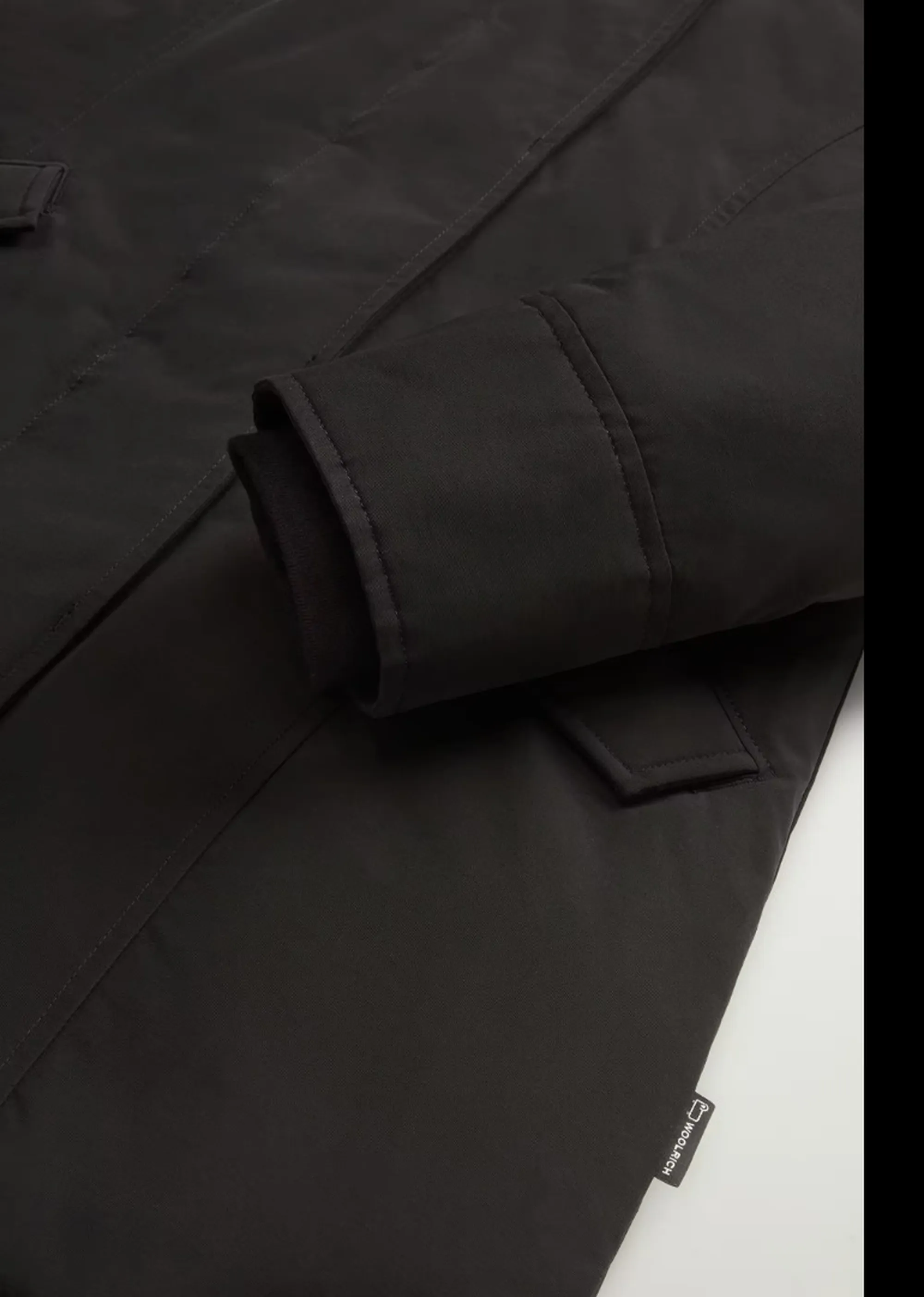 Woolrich B'Parka Arctic Raccoon' Black Wwou0538Fb 197144