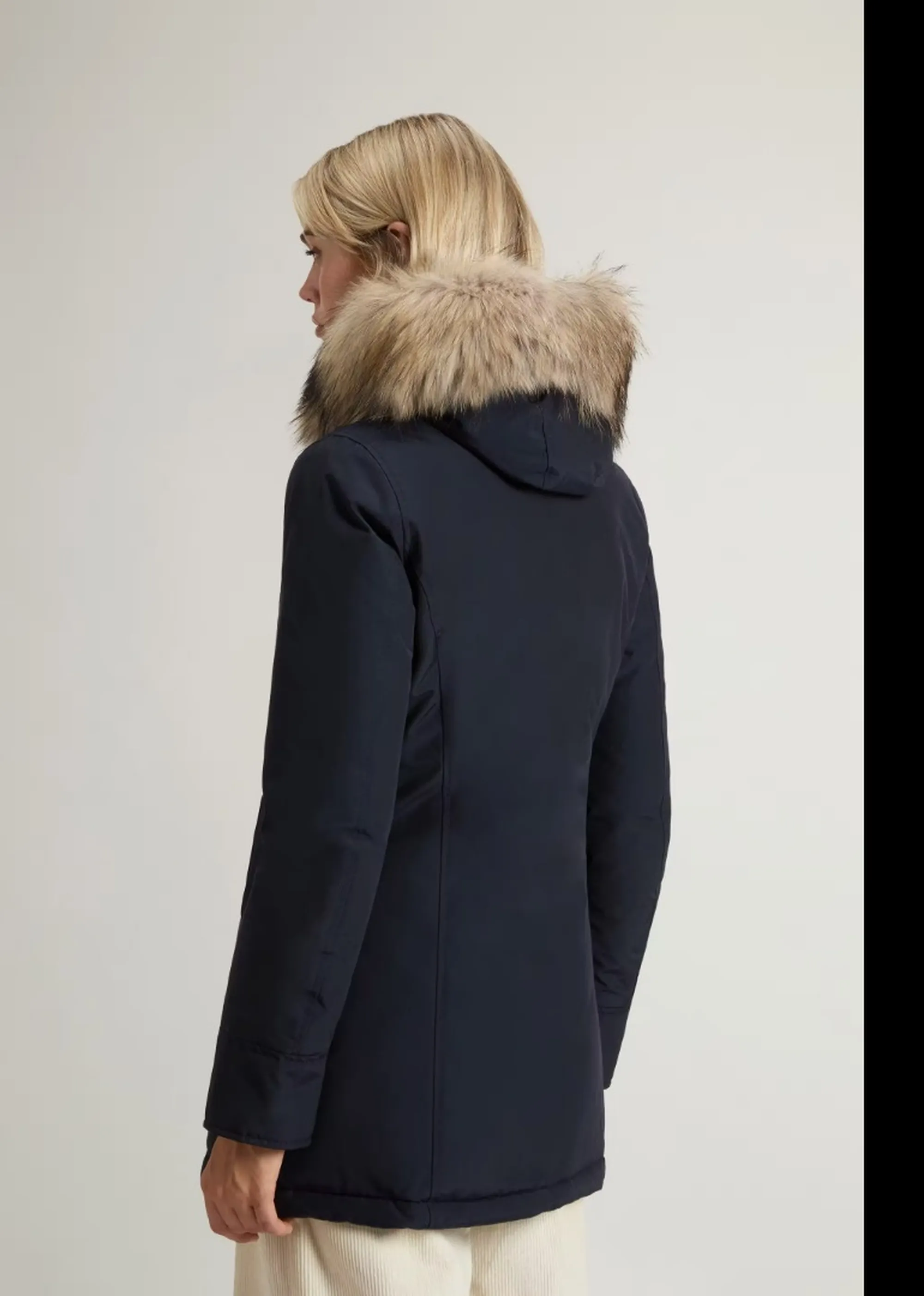 Woolrich B'Parka Arctic Raccoon' Dark Navy Wwou0538Fb 197156
