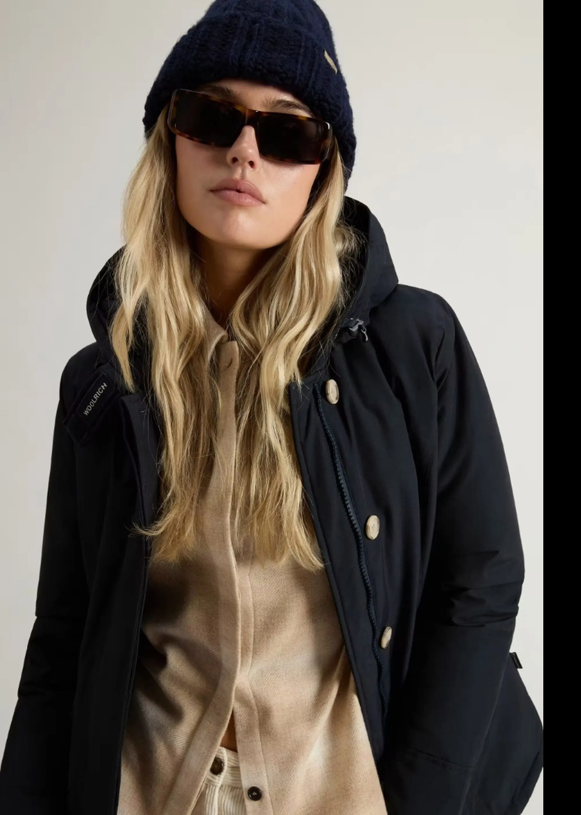 Woolrich B'Parka Arctic Raccoon' Dark Navy Wwou0538Fb 197157