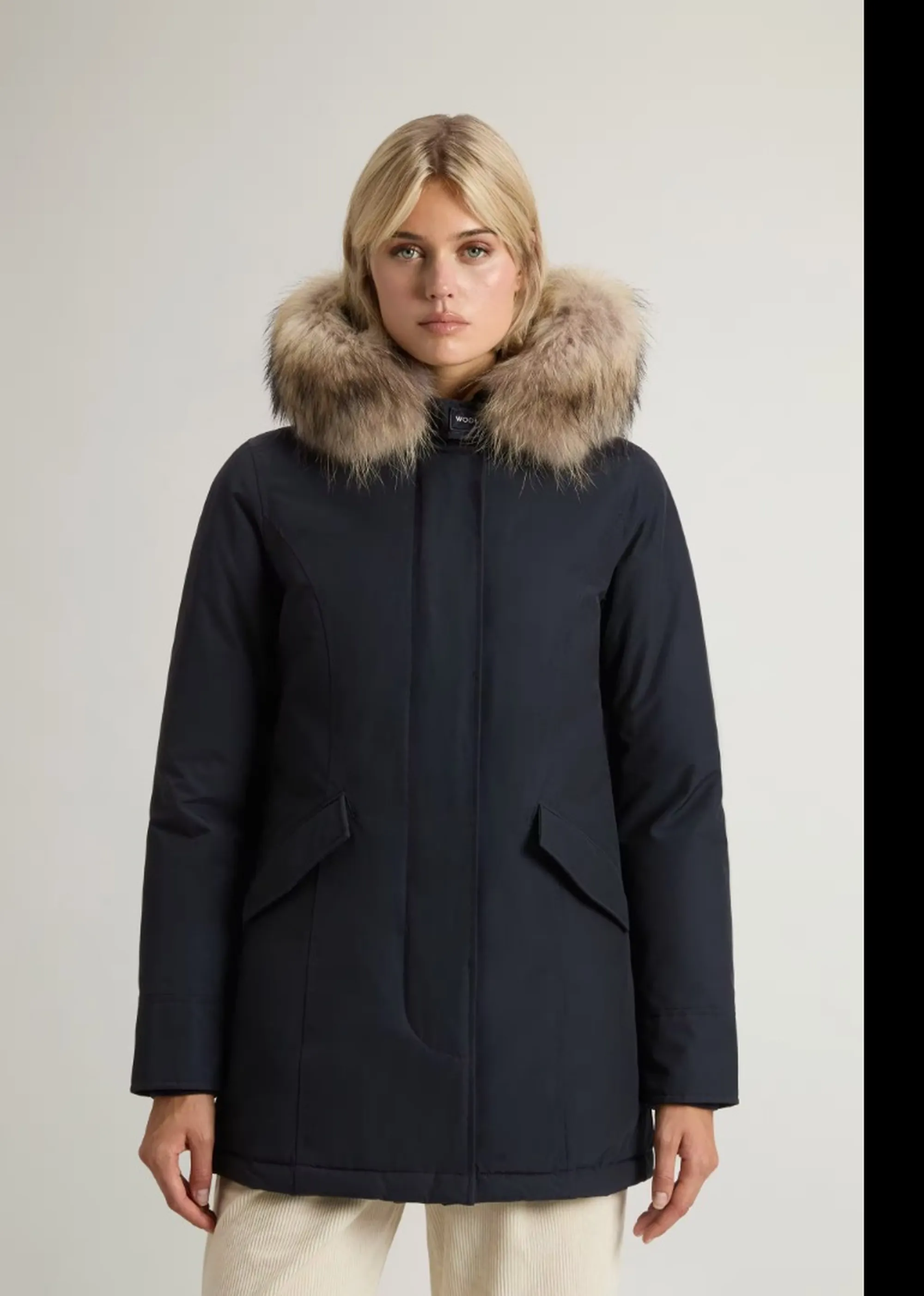 Woolrich B'Parka Arctic Raccoon' Dark Navy Wwou0538Fb 197162