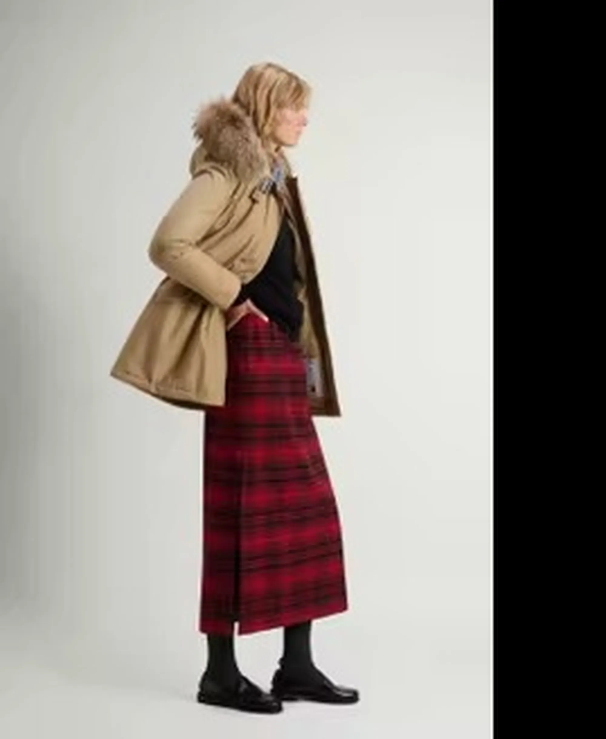 Woolrich B'Parka Arctic Raccoon' Gold Khaki Wwou0538Fb 197163