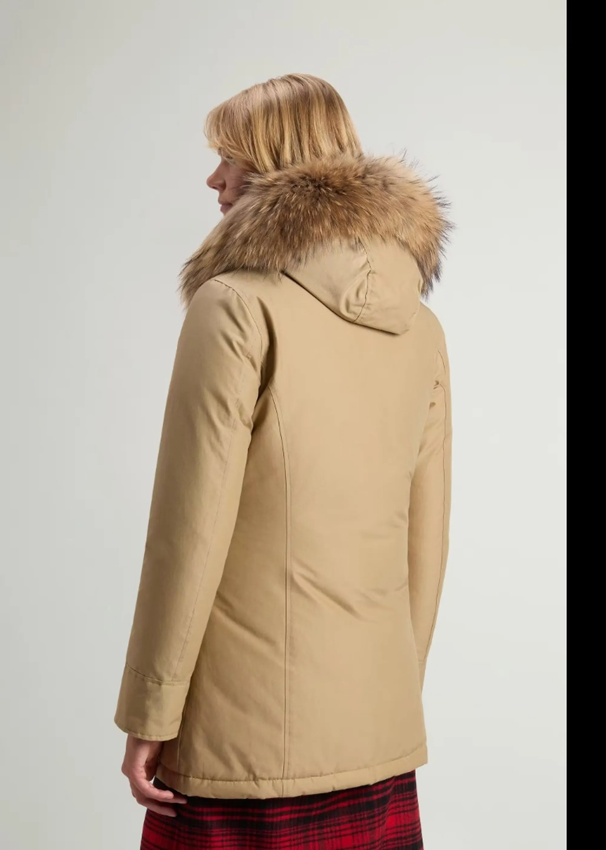 Woolrich B'Parka Arctic Raccoon' Gold Khaki Wwou0538Fb 197164