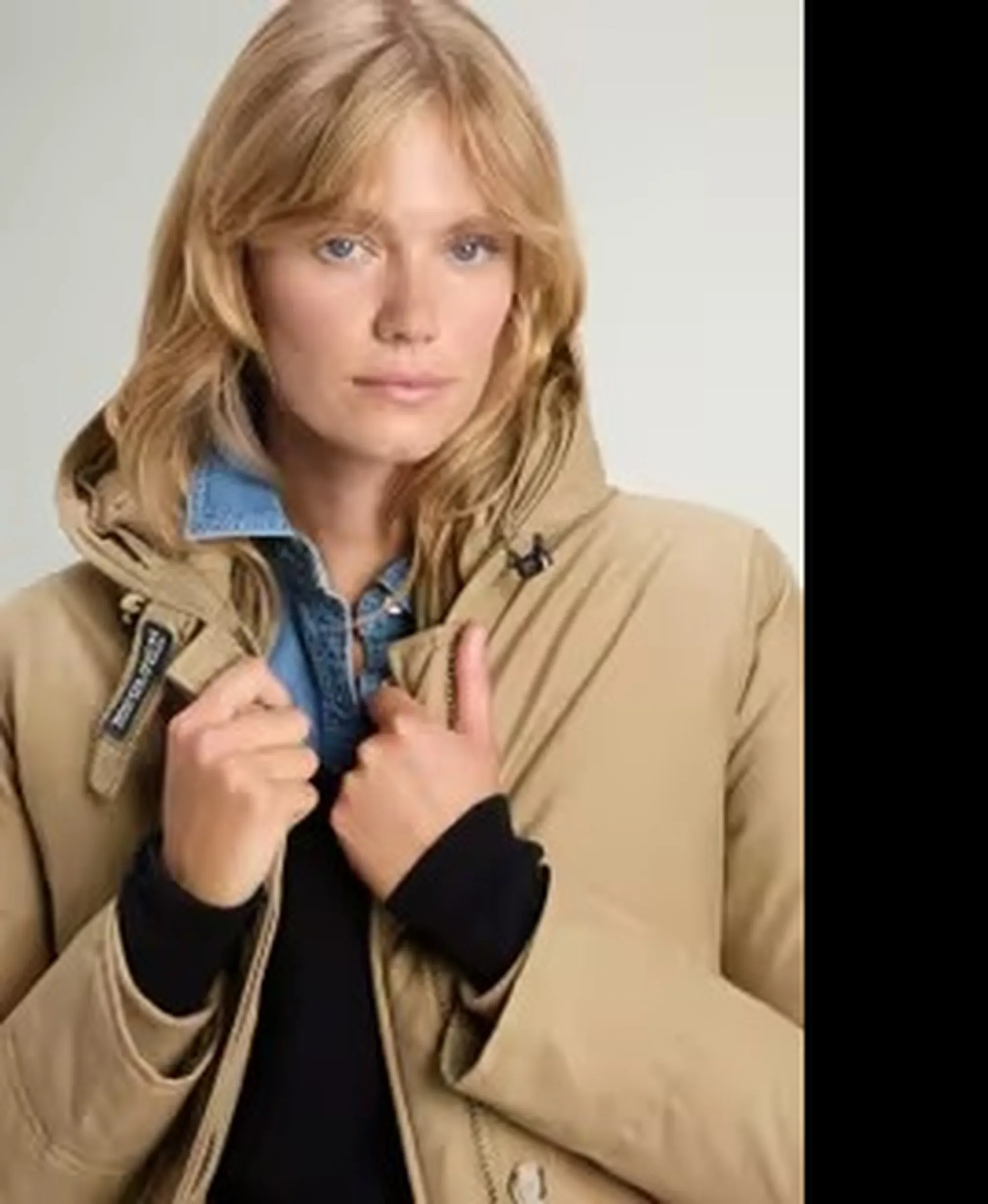 Woolrich B'Parka Arctic Raccoon' Gold Khaki Wwou0538Fb 197165