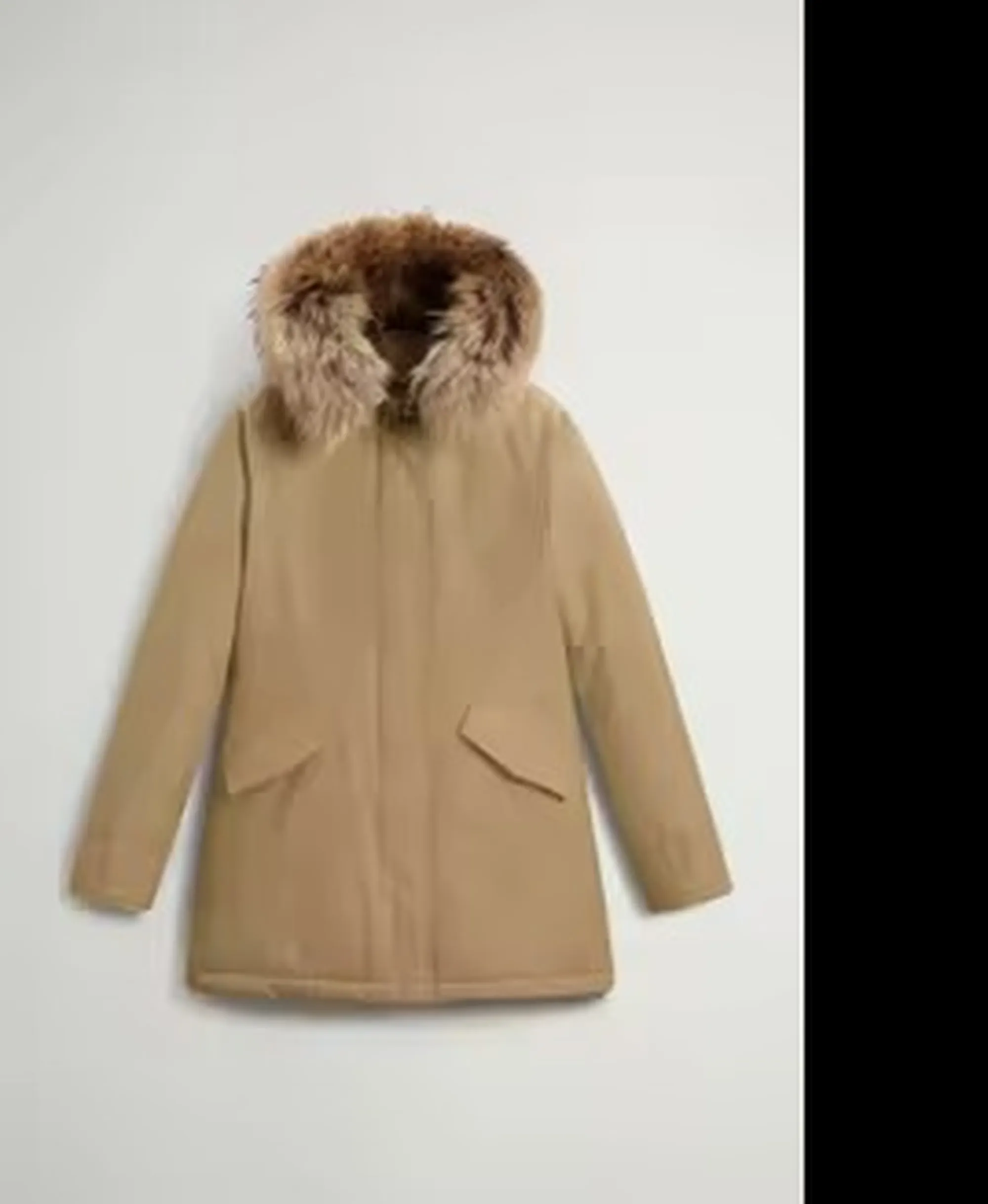 Woolrich B'Parka Arctic Raccoon' Gold Khaki Wwou0538Fb 197166
