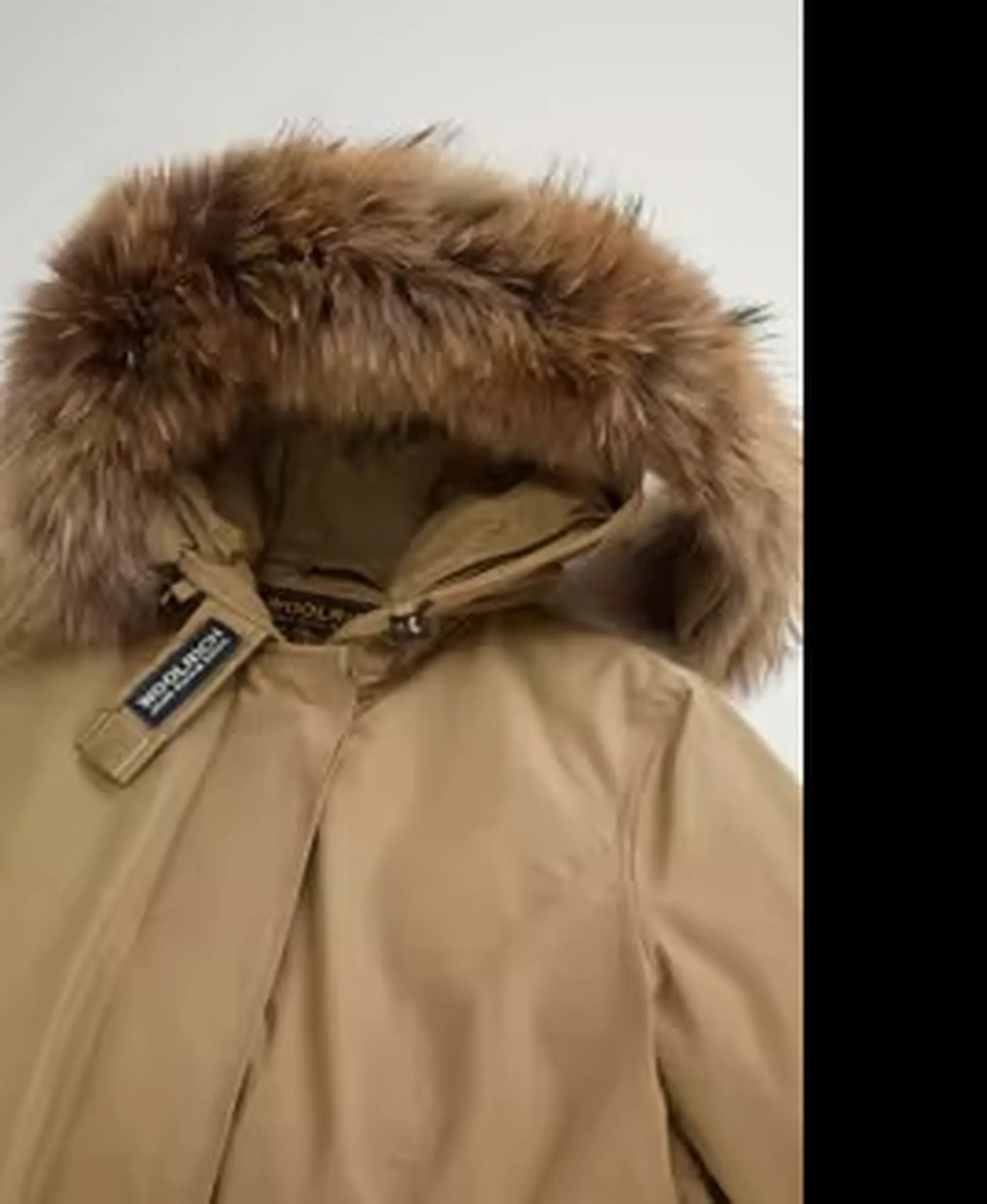 Woolrich B'Parka Arctic Raccoon' Gold Khaki Wwou0538Fb 197167