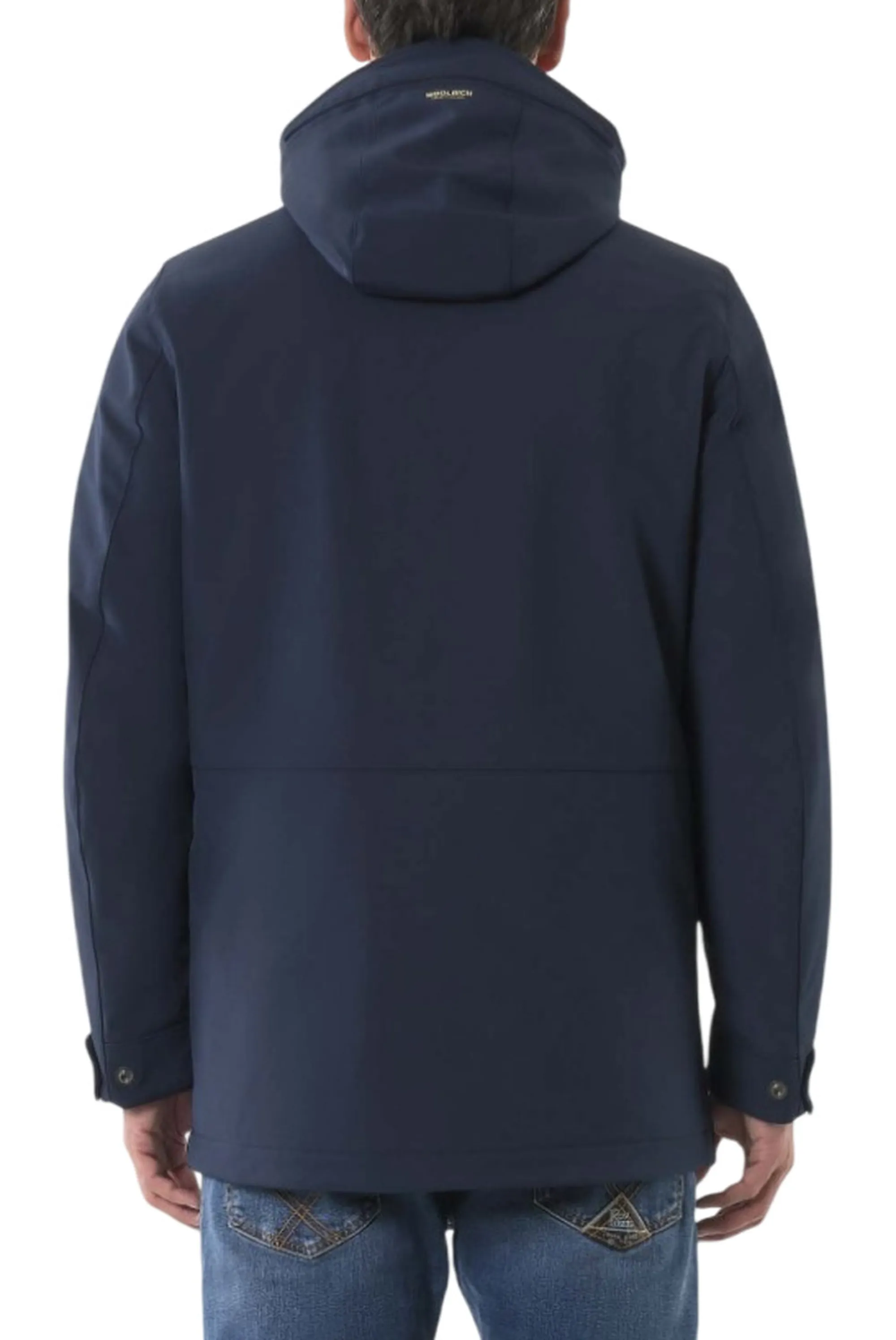 Woolrich B'Parka Barrow Soft Shell Mac' Melton Blu Woou2017Mb 197734