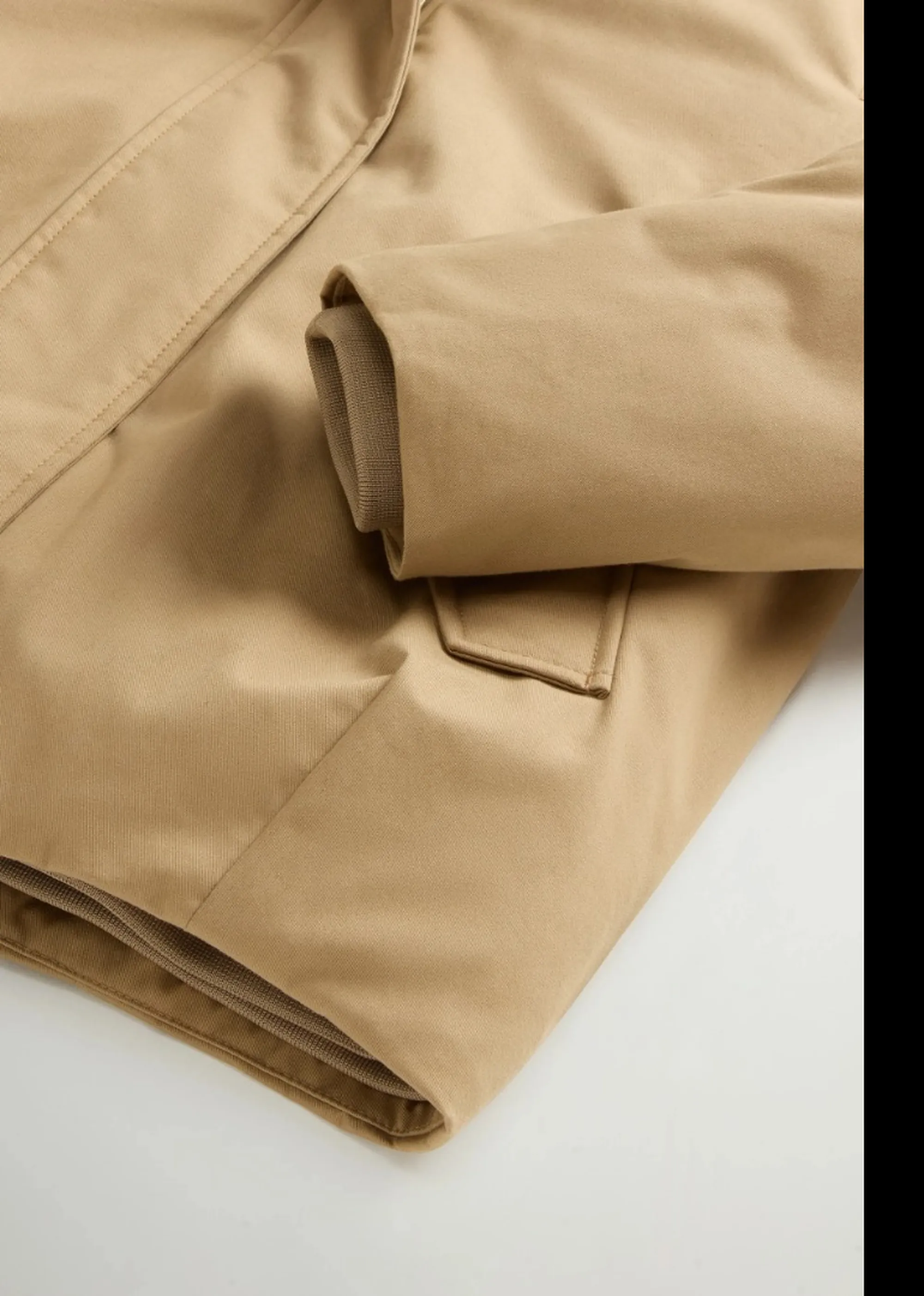 Woolrich B'Parka Best Cotton Faux Fur Short' Gold Khaki Wwou2237Fr 197359