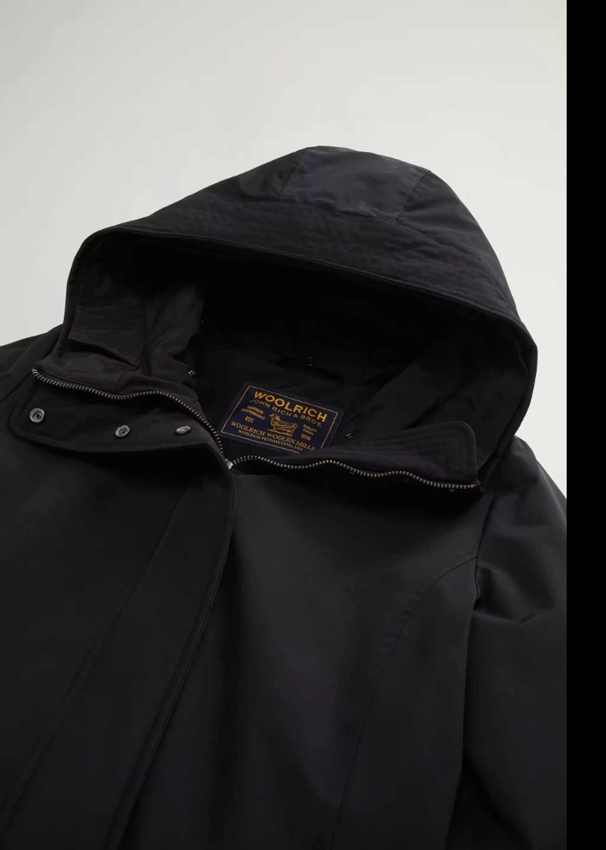 Woolrich B'Parka Boulder Faux Fur ' Black Wwou2265Fr 197250
