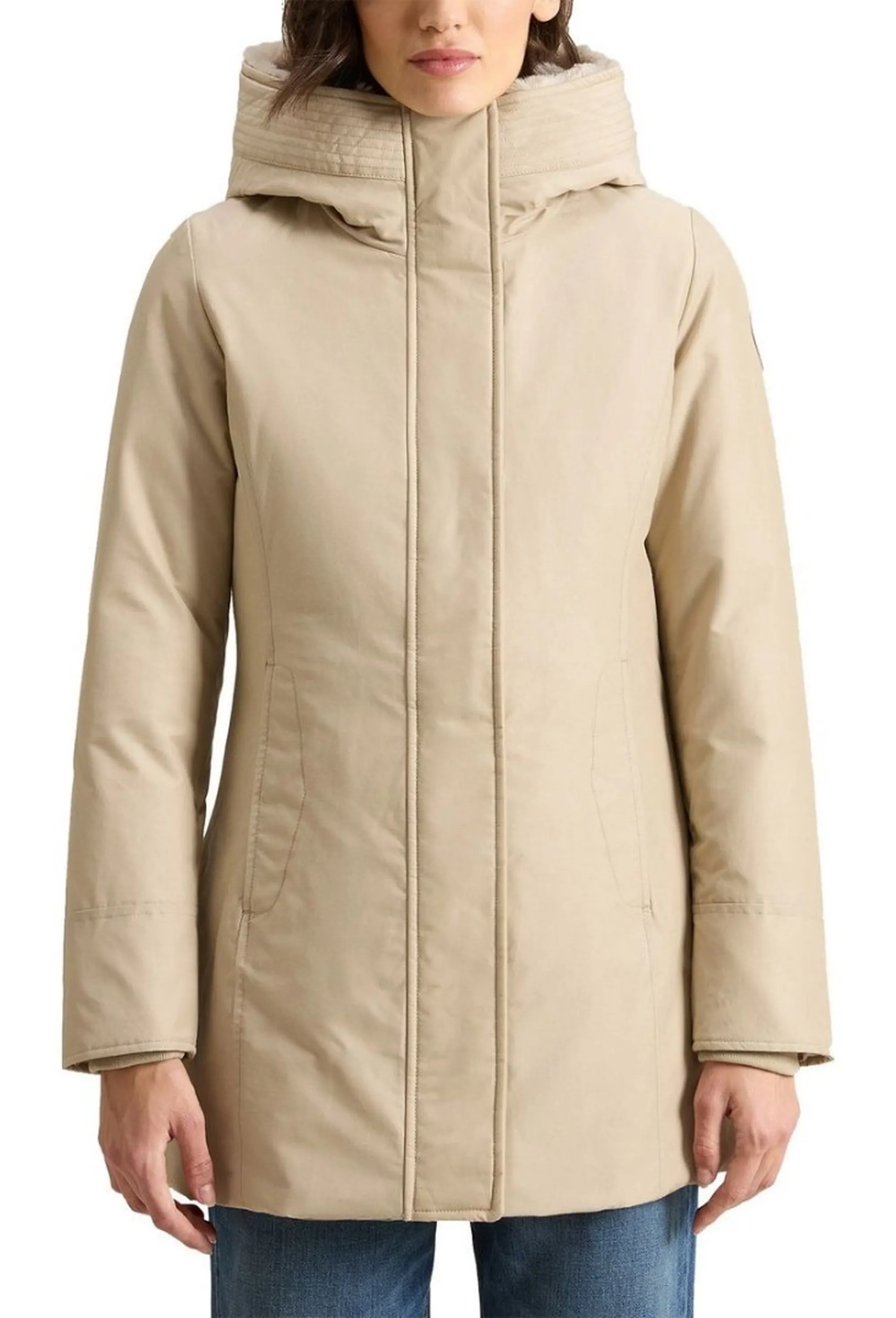 Woolrich B'Parka Boulder Faux Fur ' Oxford Tan Wwou2265Fr 197281