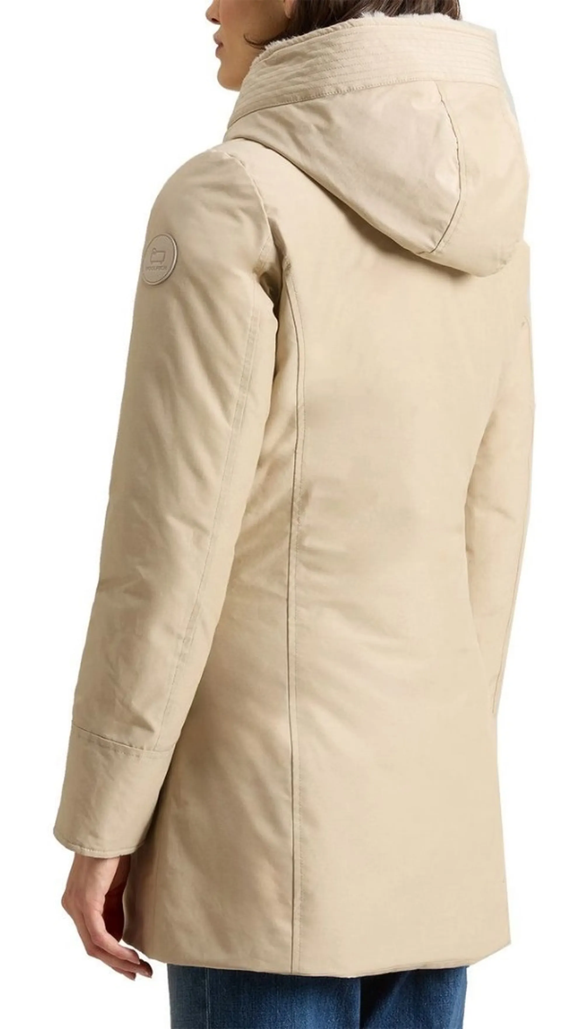 Woolrich B'Parka Boulder Faux Fur ' Oxford Tan Wwou2265Fr 197282