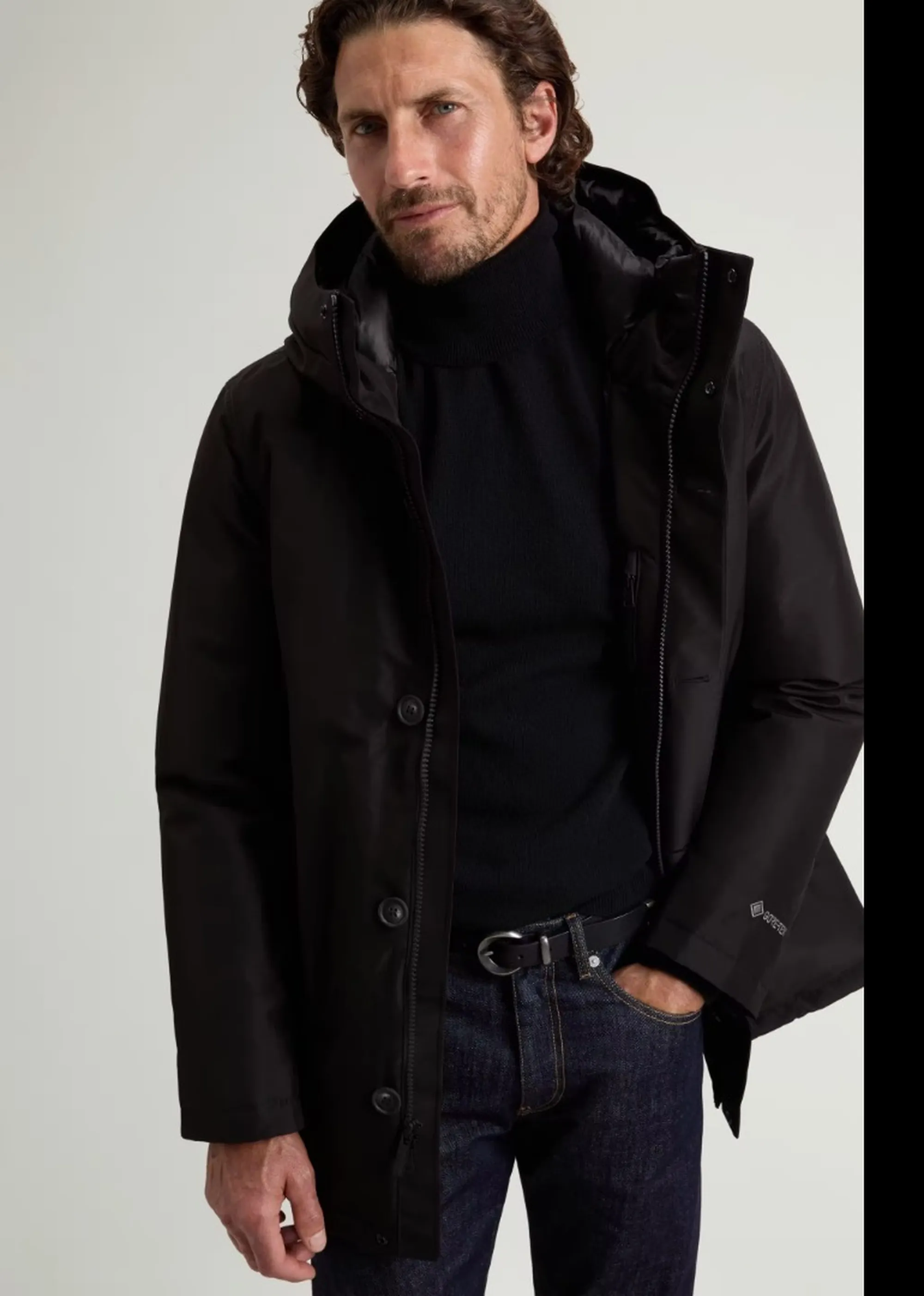 Woolrich Parka Heavy Gtx Nero Woou0971Mb 197177