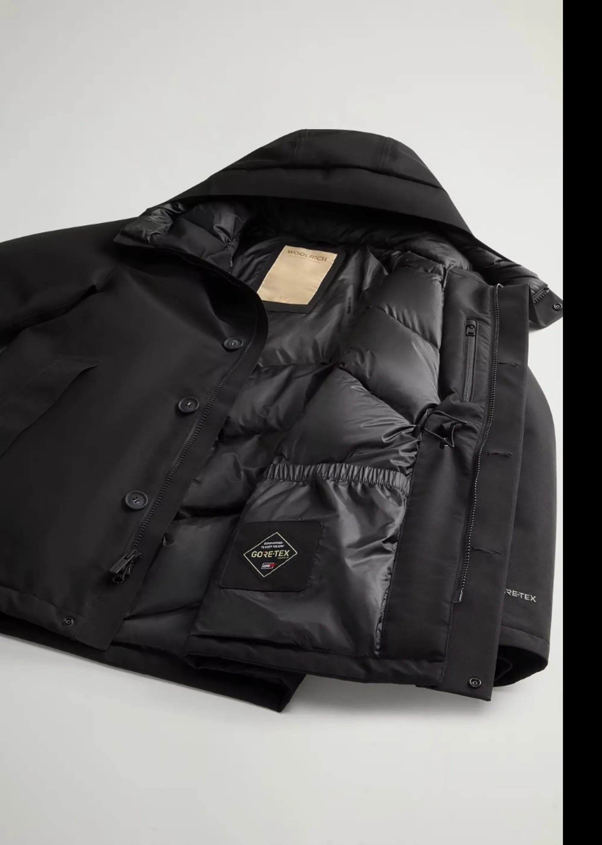 Woolrich Parka Heavy Gtx Nero Woou0971Mb 197181