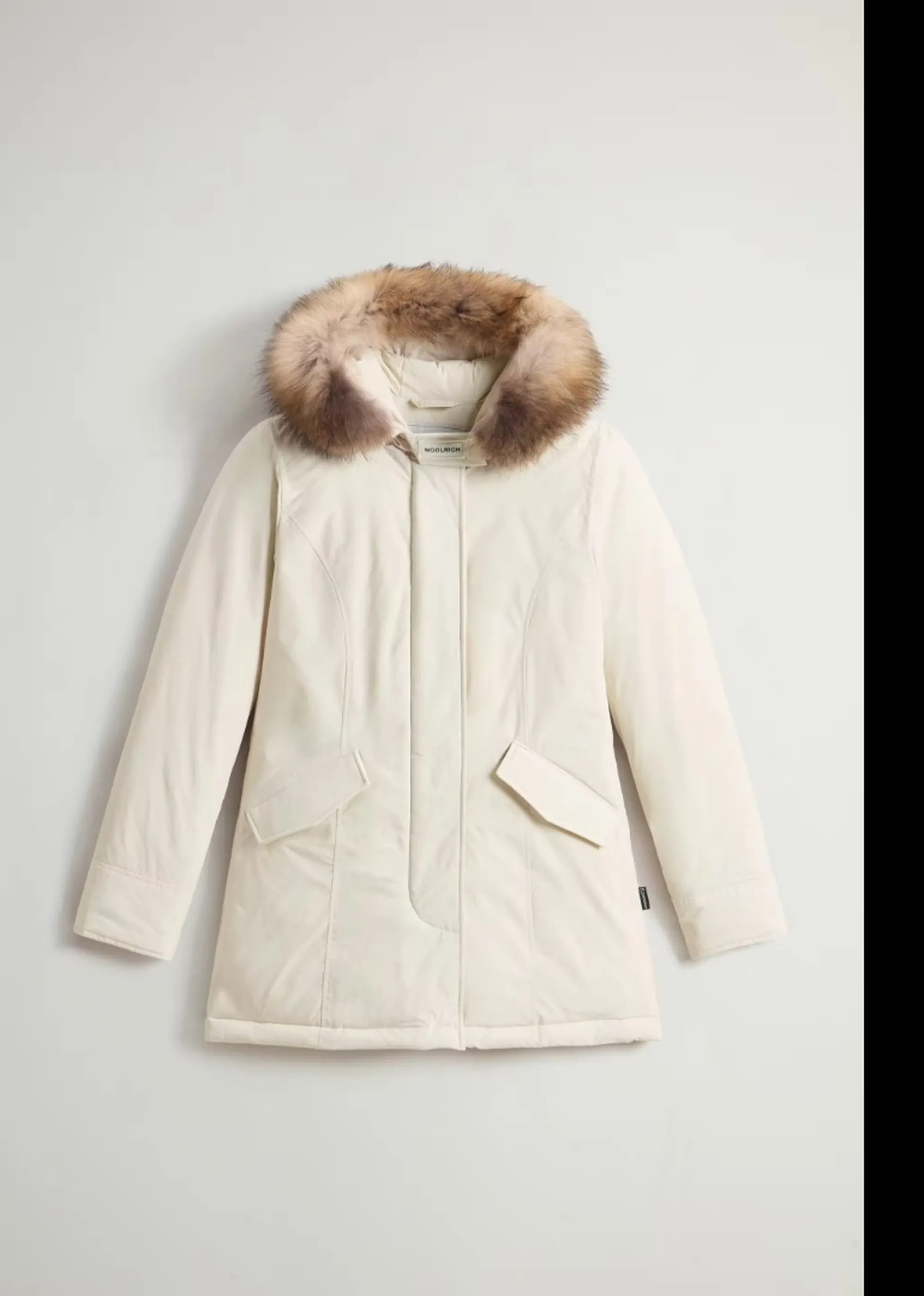 Woolrich B'Parka Luxury Arctic Raccoon' Milk Cream Wwou0652Fb 197389