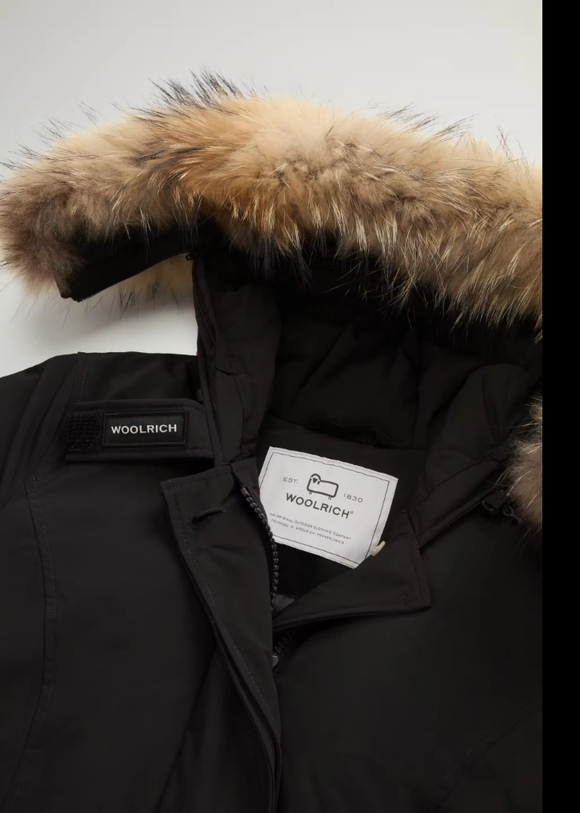Woolrich B'Parka Luxury Arctic Raccoon' Black Wwou0652Fb 197382