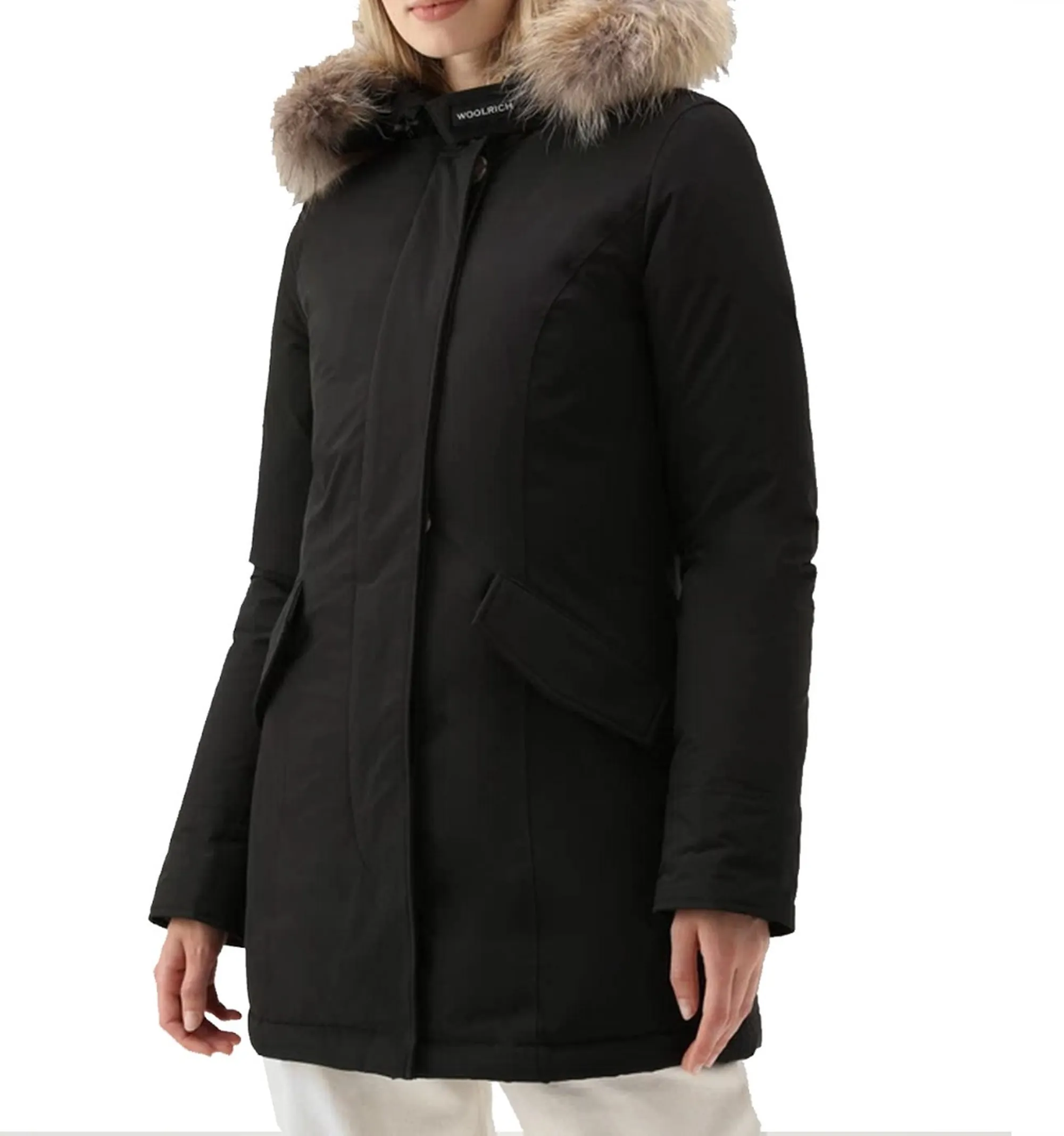 Woolrich B'Parka Luxury Arctic Raccoon' Black Wwou0652Fb 197394