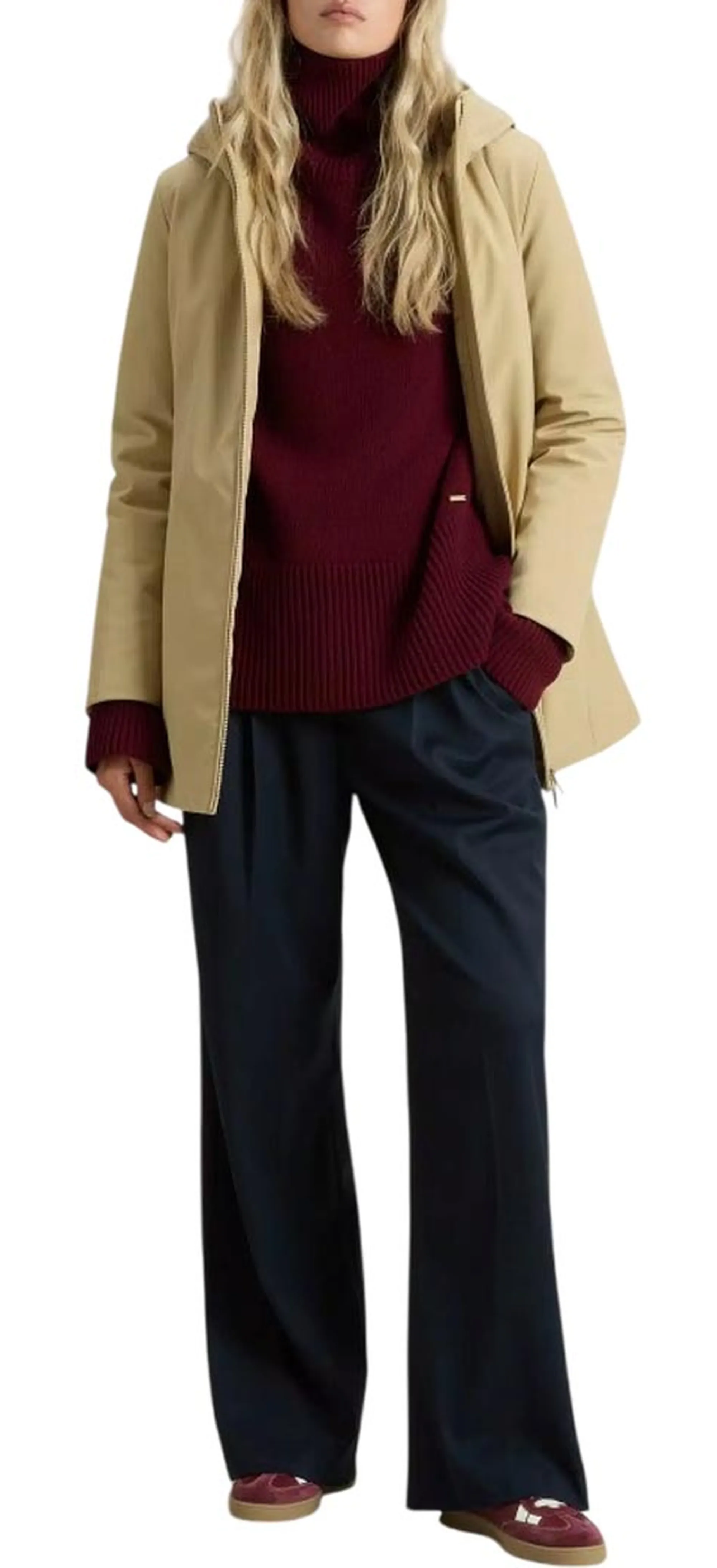 Woolrich Parka New Firth Cornstalk Wwou2045Fr 165128