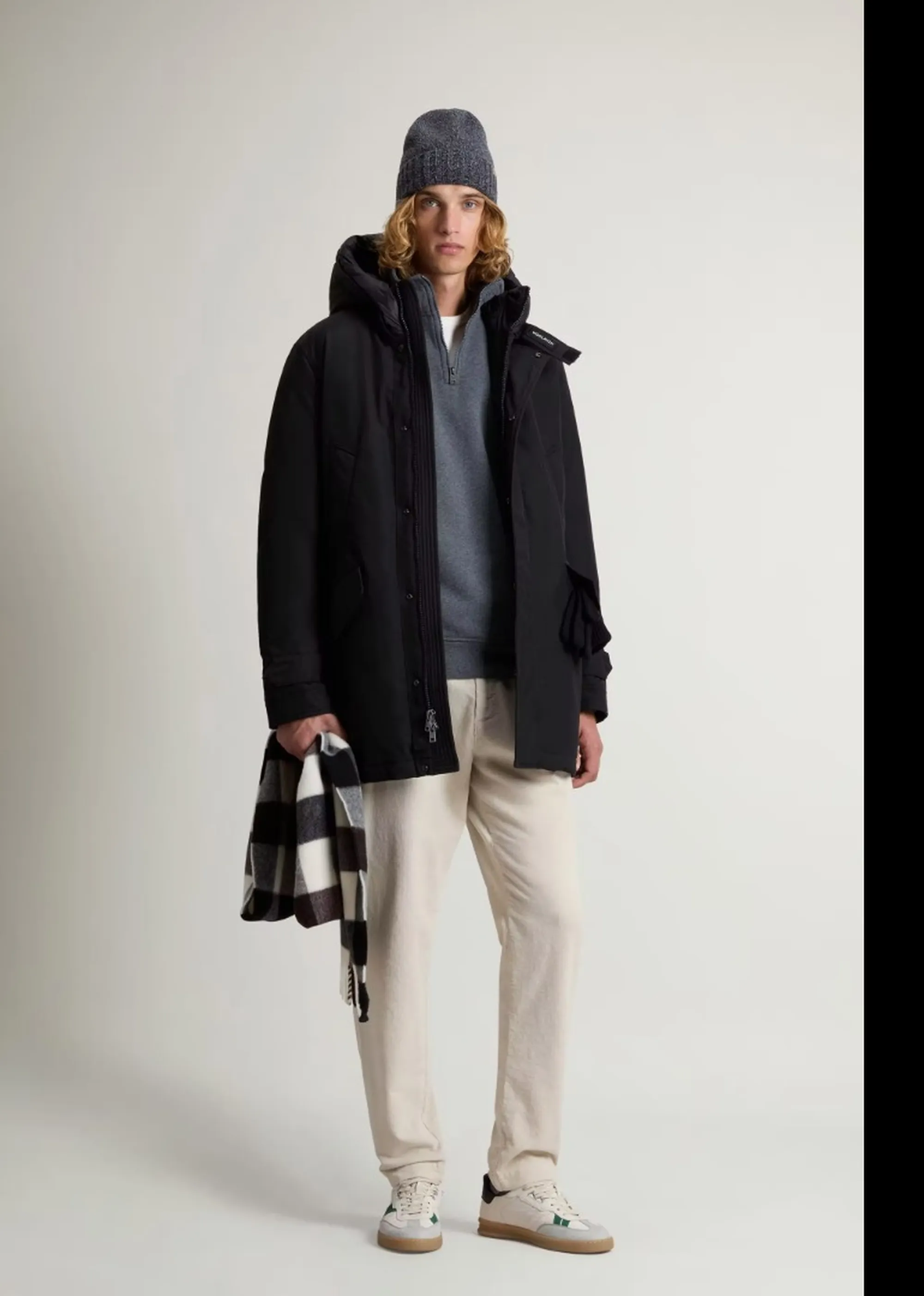 Woolrich Parka Polar High Collar Black Woou0487Mb 197398