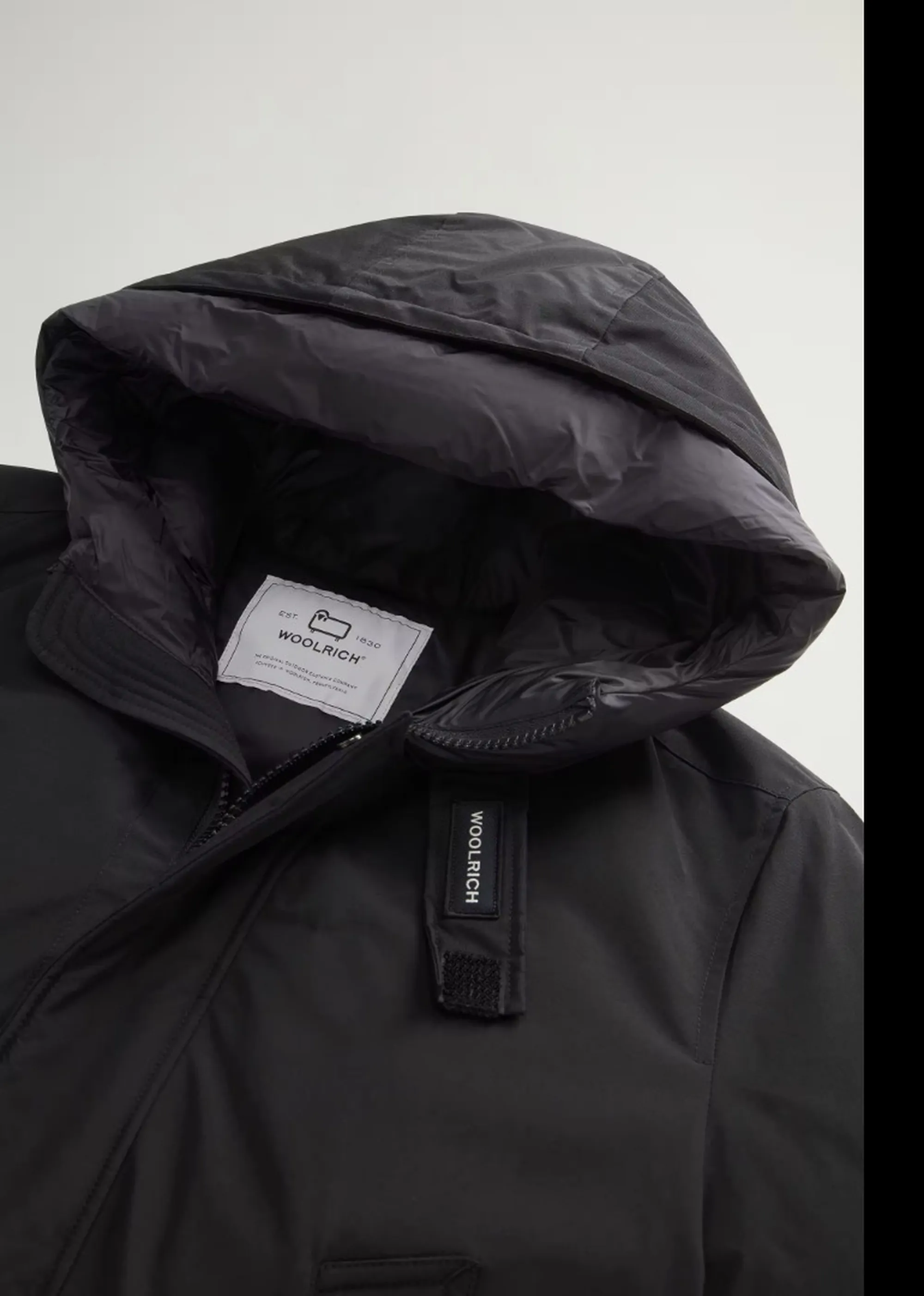 Woolrich Parka Polar High Collar Black Woou0487Mb 197402