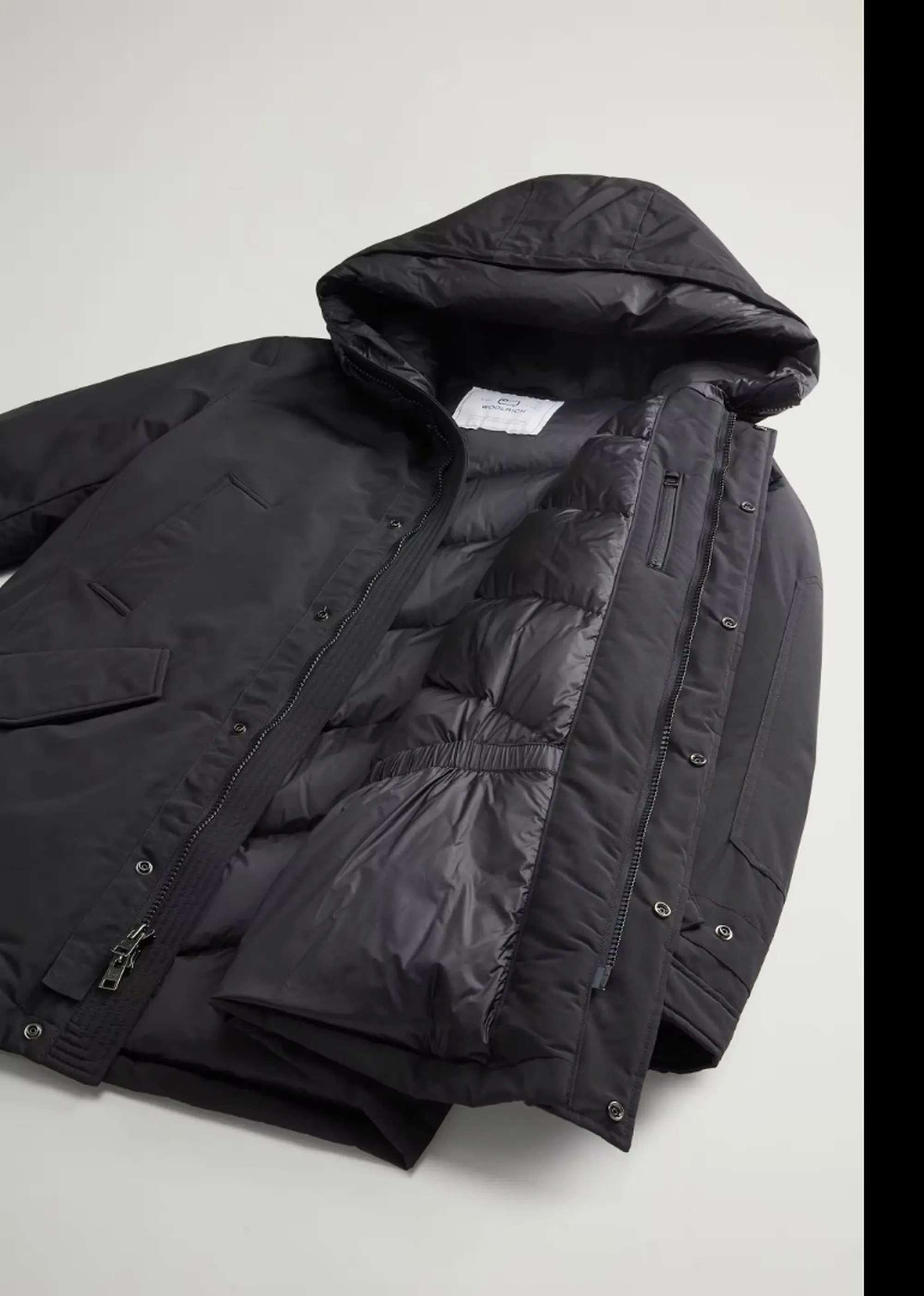Woolrich Parka Polar High Collar Black Woou0487Mb 197404