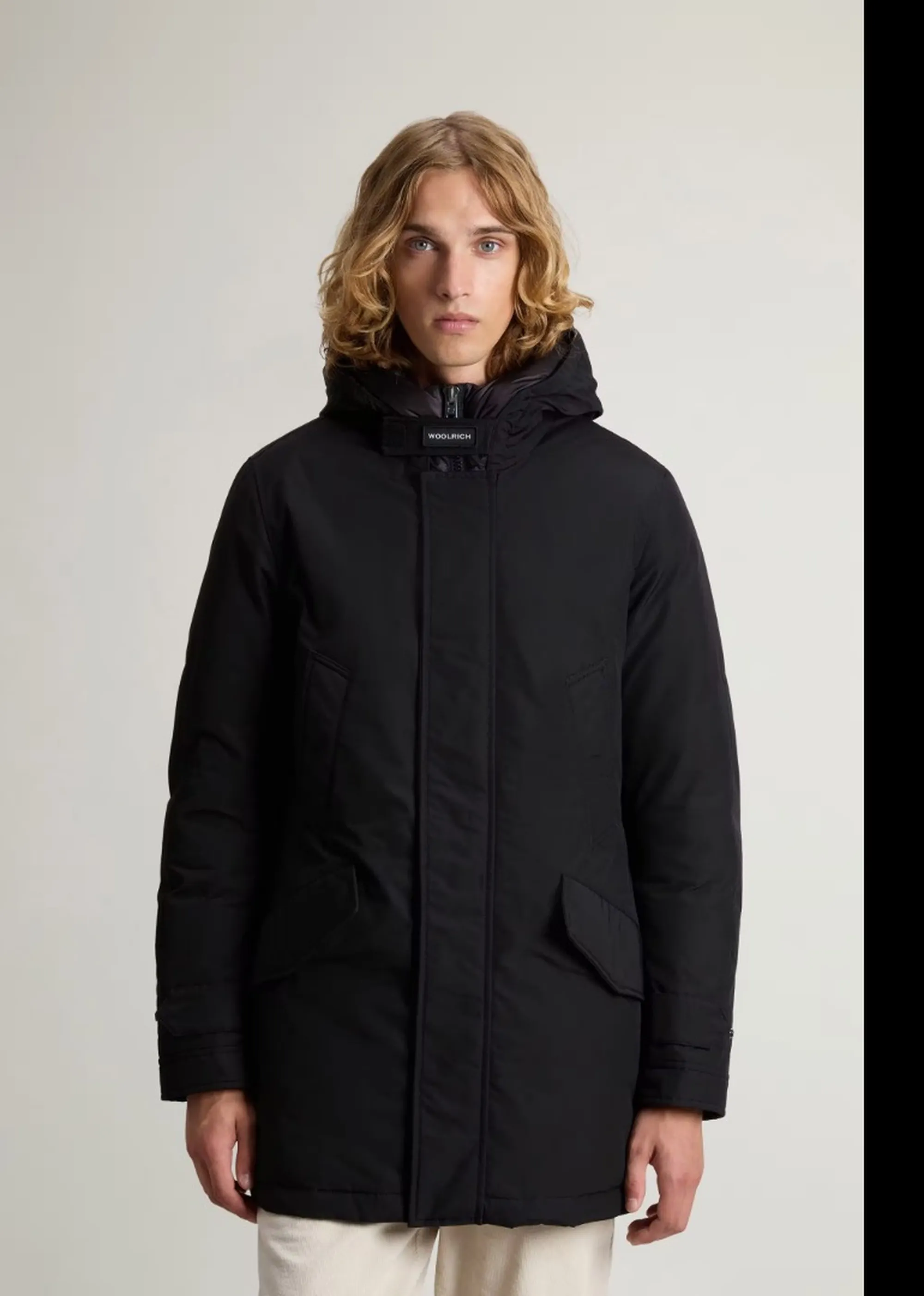 Woolrich Parka Polar High Collar Black Woou0487Mb 197406