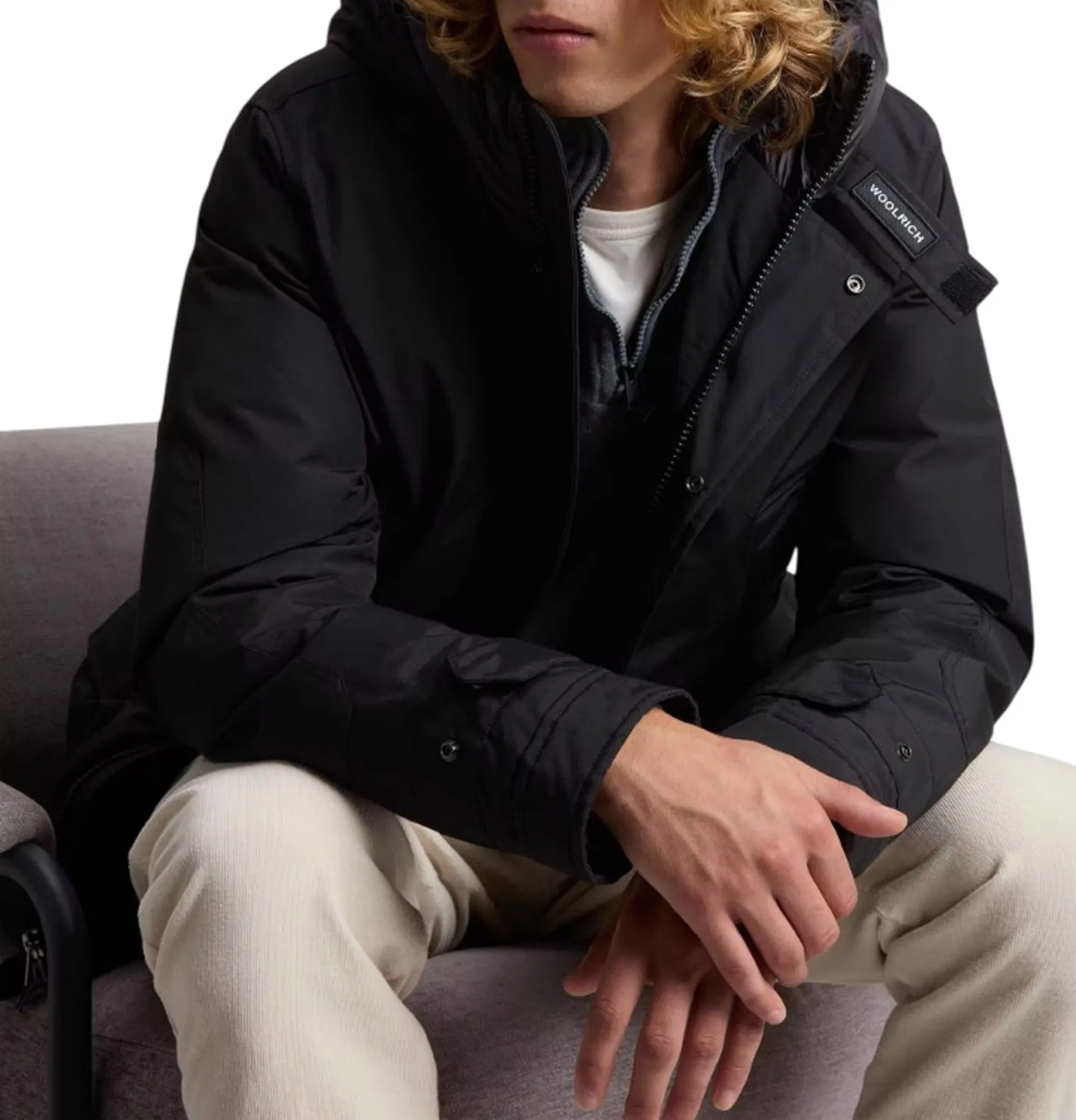 Woolrich B'Parka Polar High Collar' Black Woou0487Mb 197766