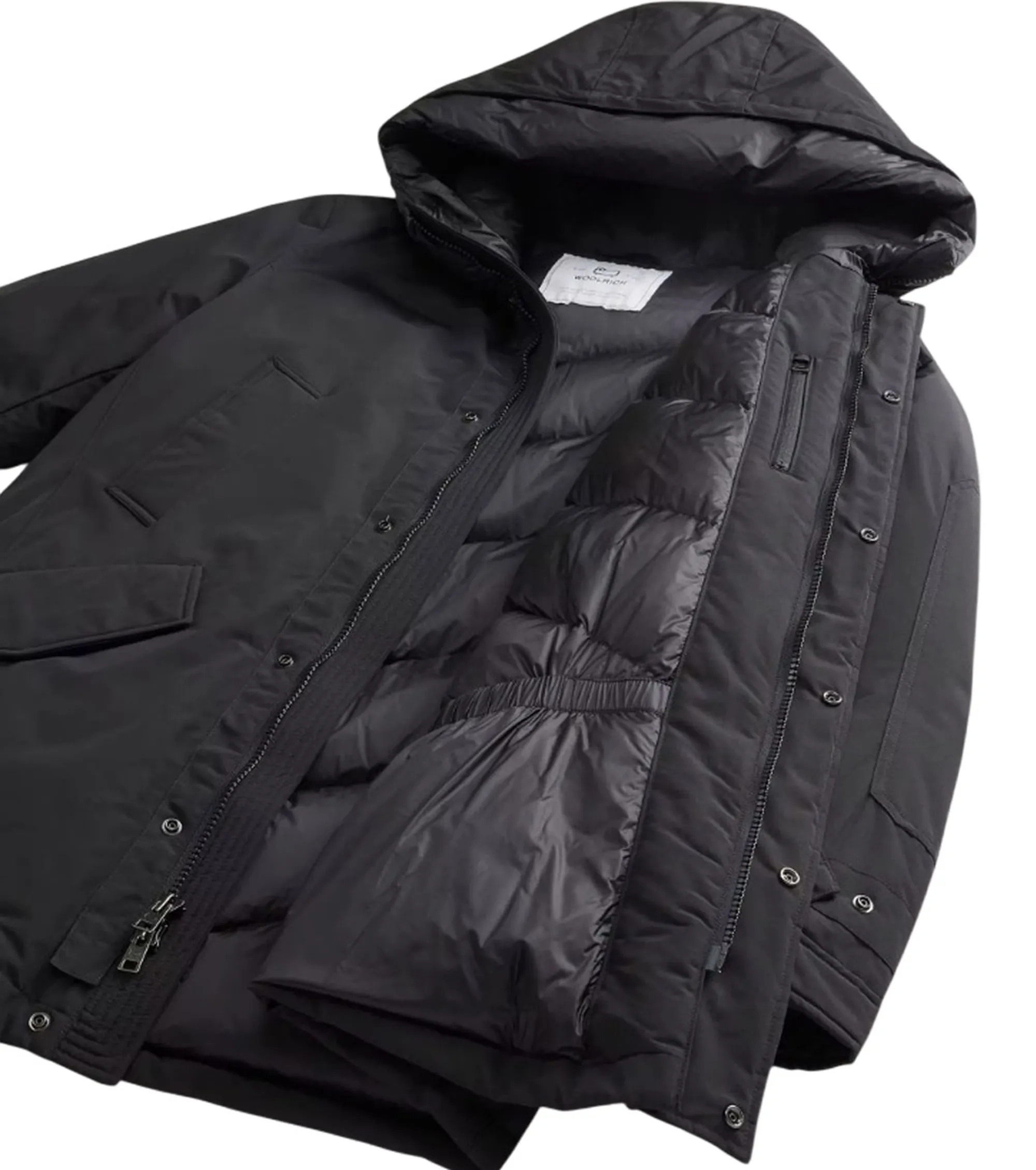 Woolrich B'Parka Polar High Collar' Black Woou0487Mb 197769