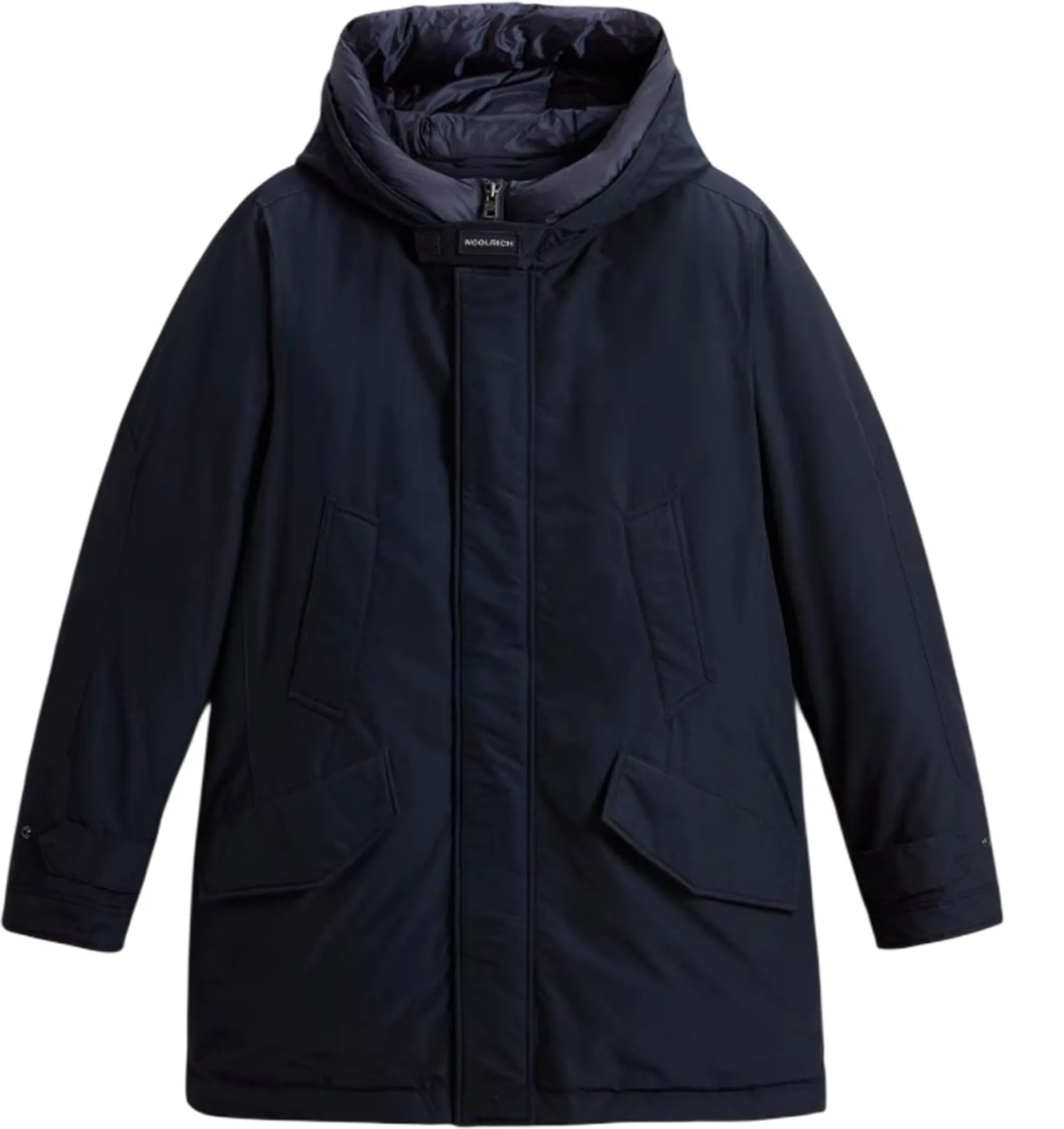 Woolrich B'Parka Polar High Collar' Melton Blu Woou0487Mb 197757