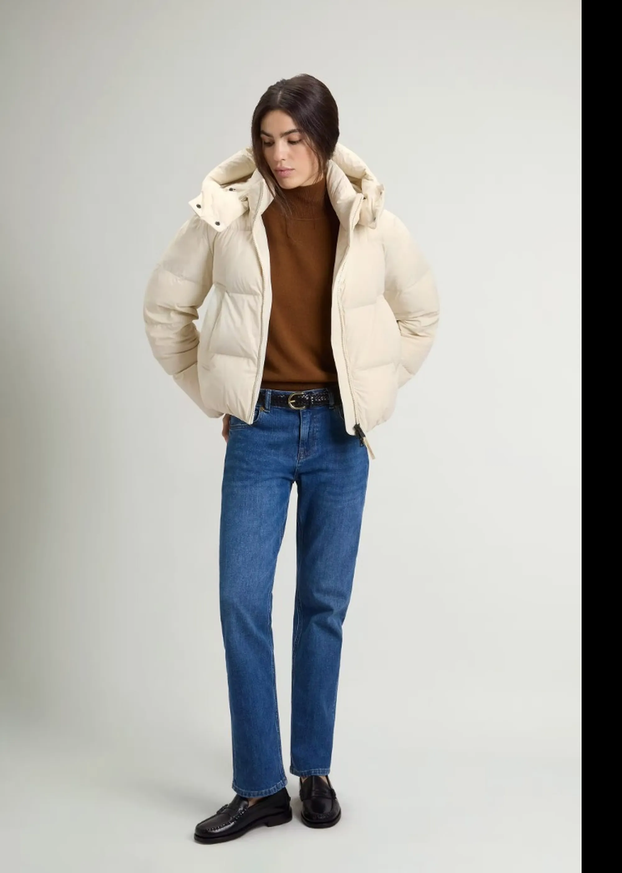 Woolrich B'Madison Down Jacket' Milk Cream Wwou2227Fr 197448