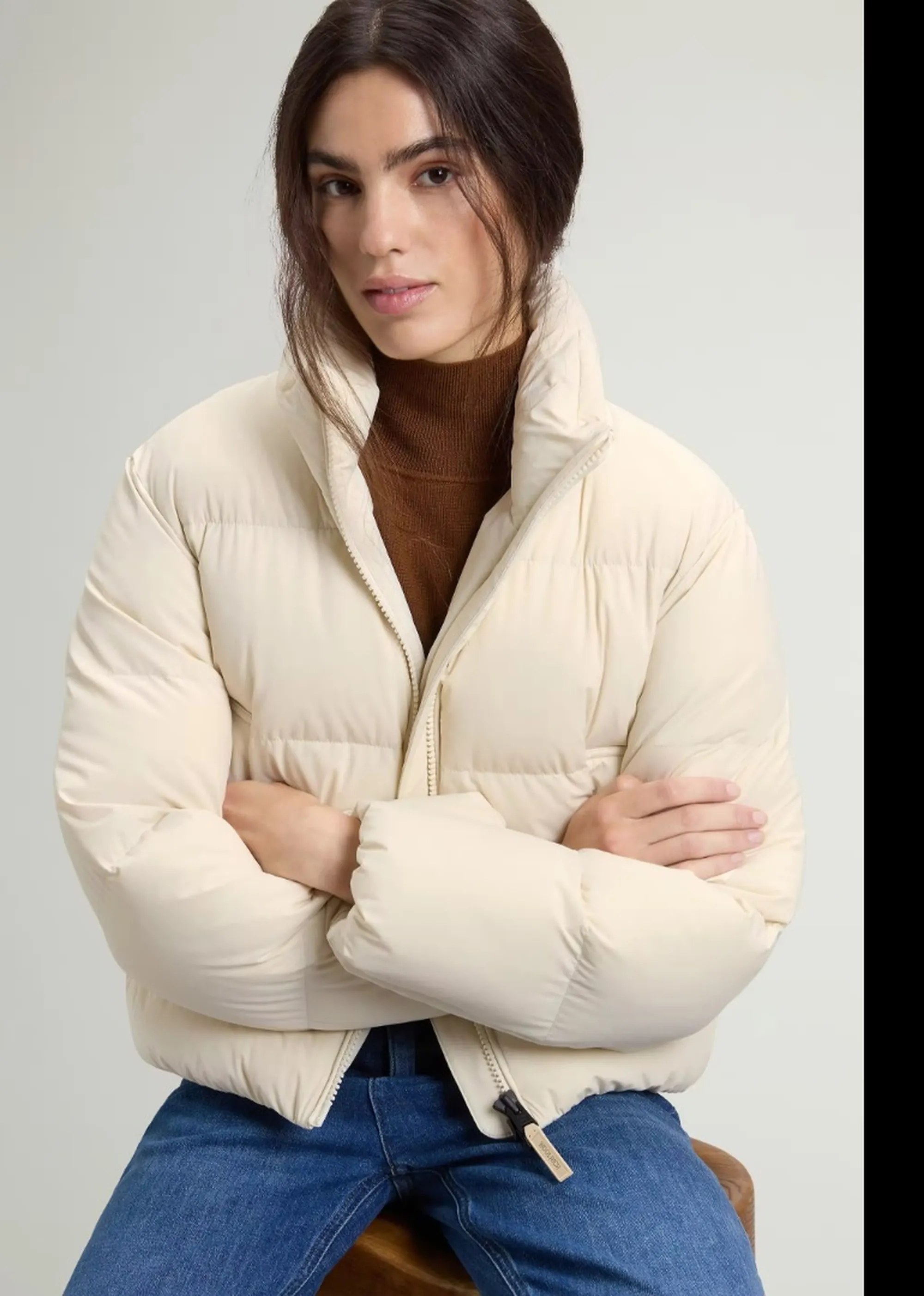 Woolrich B'Madison Down Jacket' Milk Cream Wwou2227Fr 197450