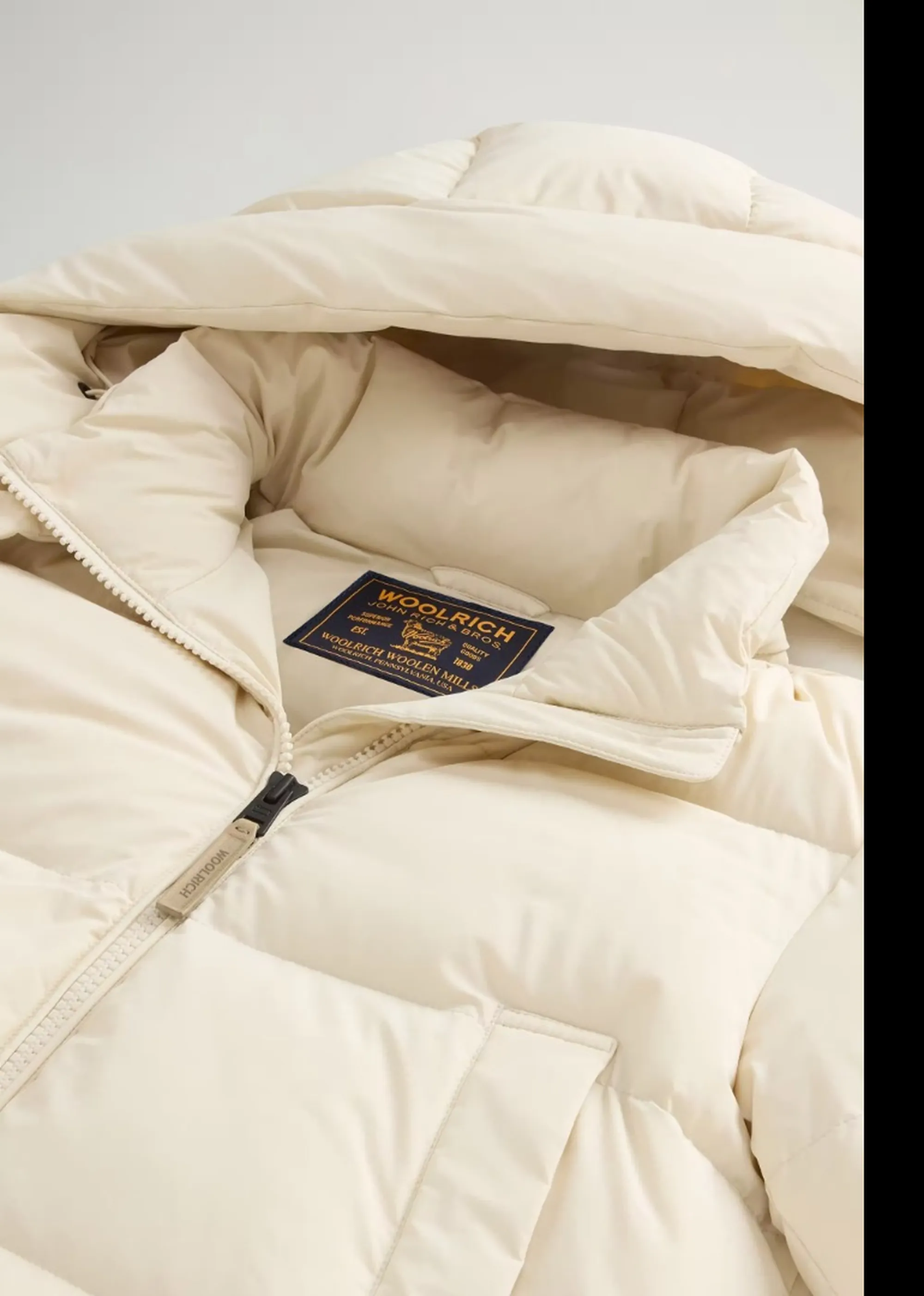 Woolrich B'Madison Down Jacket' Milk Cream Wwou2227Fr 197452