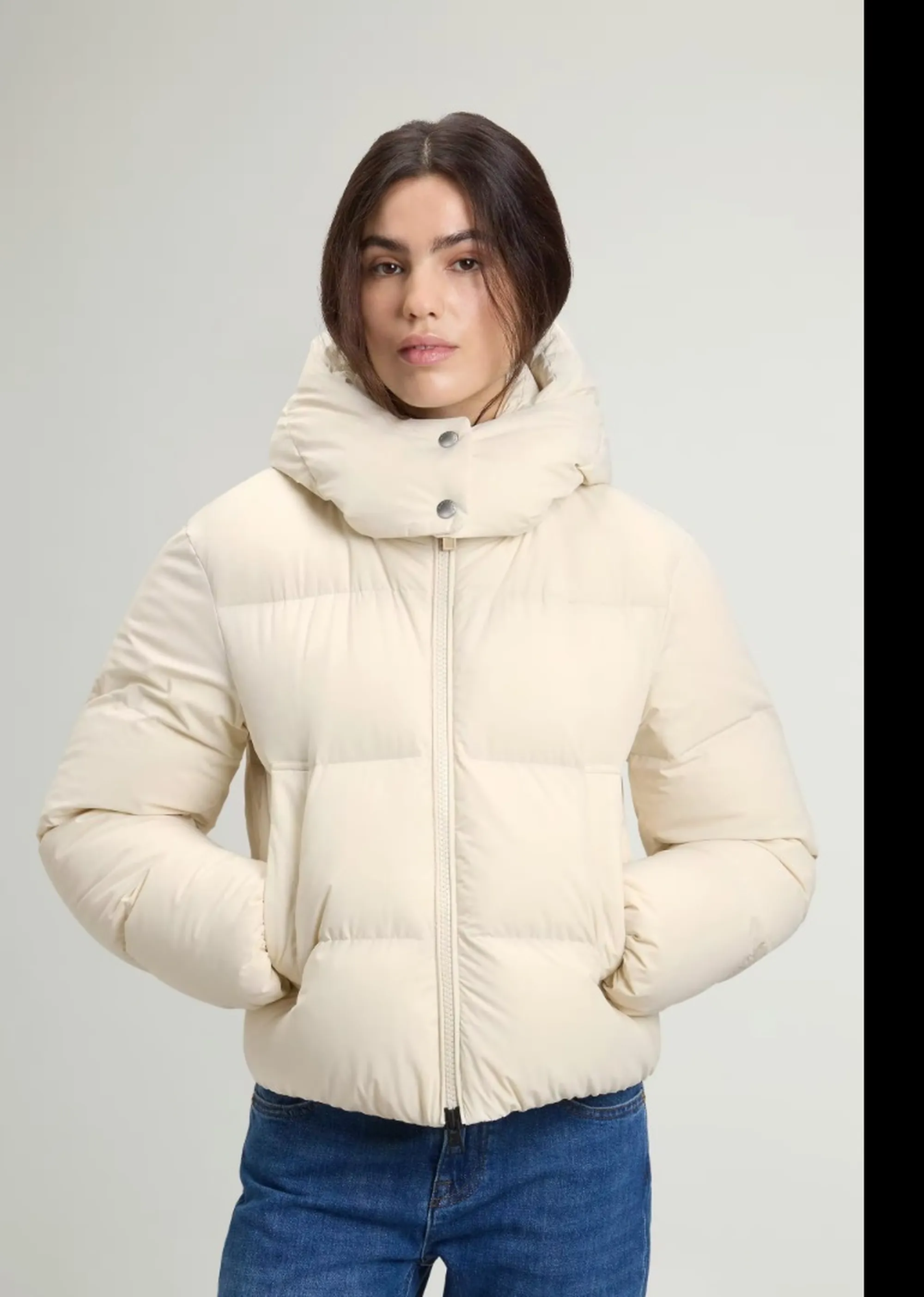 Woolrich B'Madison Down Jacket' Milk Cream Wwou2227Fr 197455