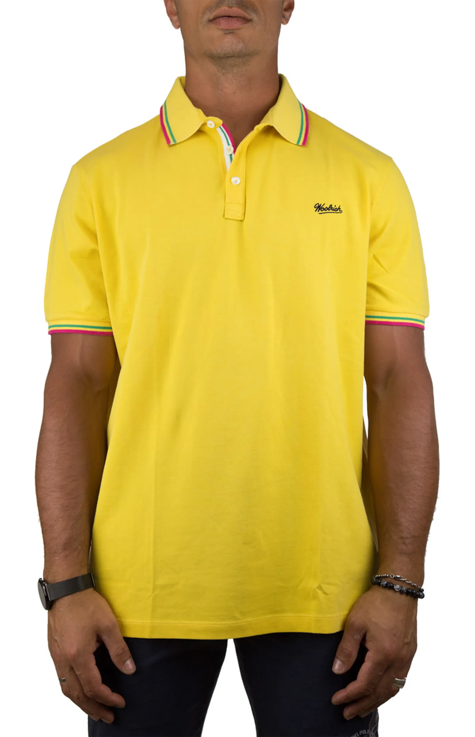 Woolrich Polo Giallo W0Pol0436 16596