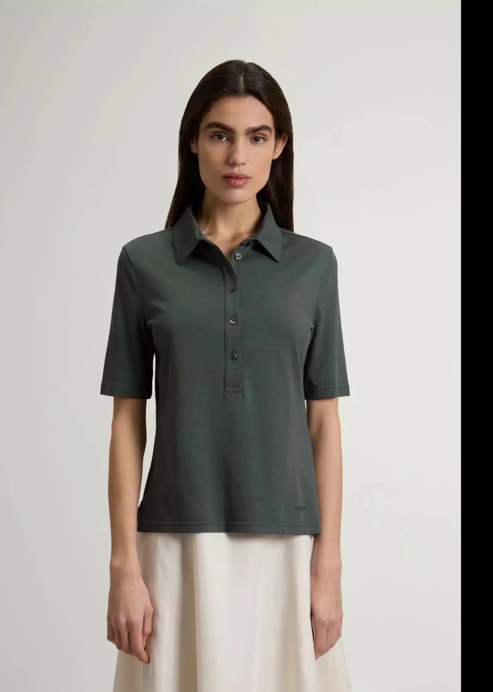 Woolrich Polo Luxe Verde Wwpo2002Fr 181312