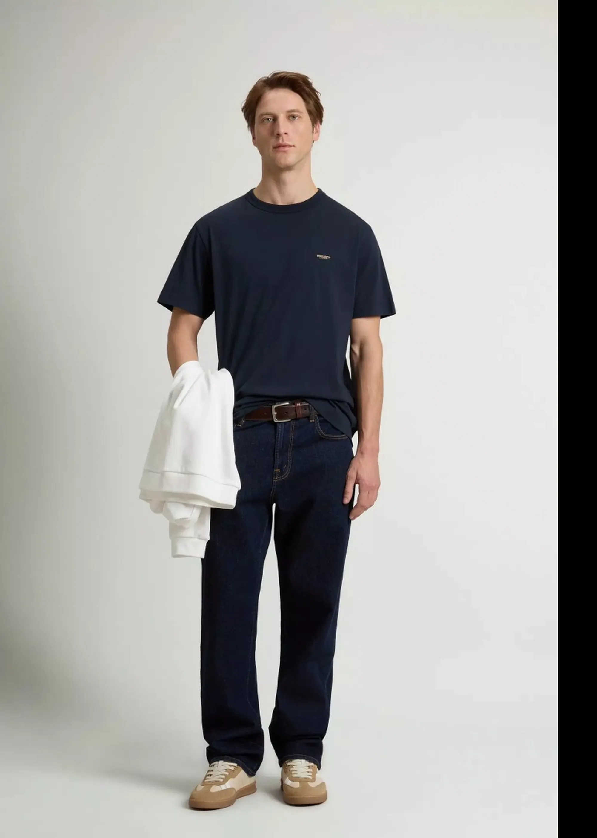 Woolrich T-Shirt Con Logo Blu Wote2012Mr 176189