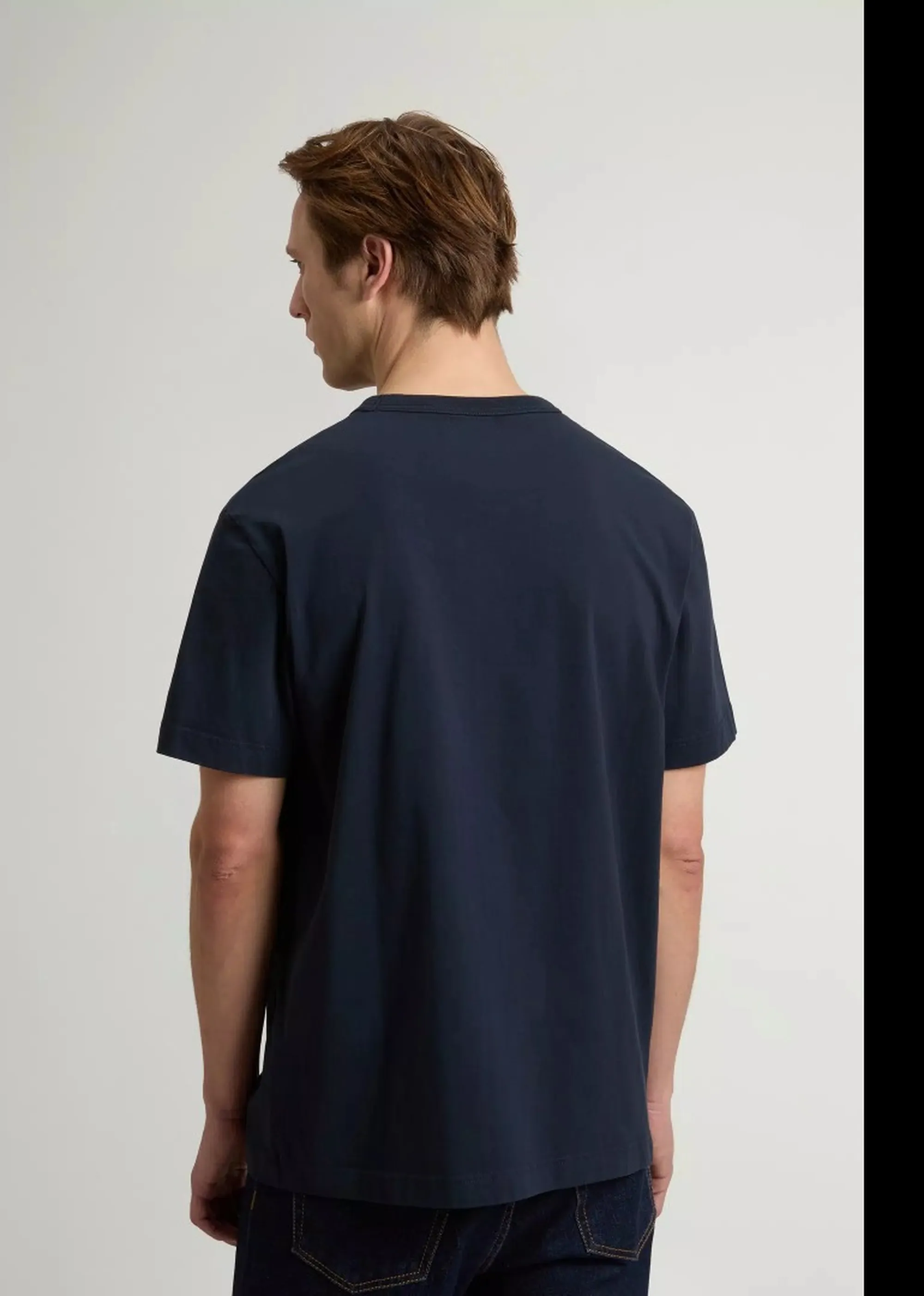 Woolrich T-Shirt Con Logo Blu Wote2012Mr 176190