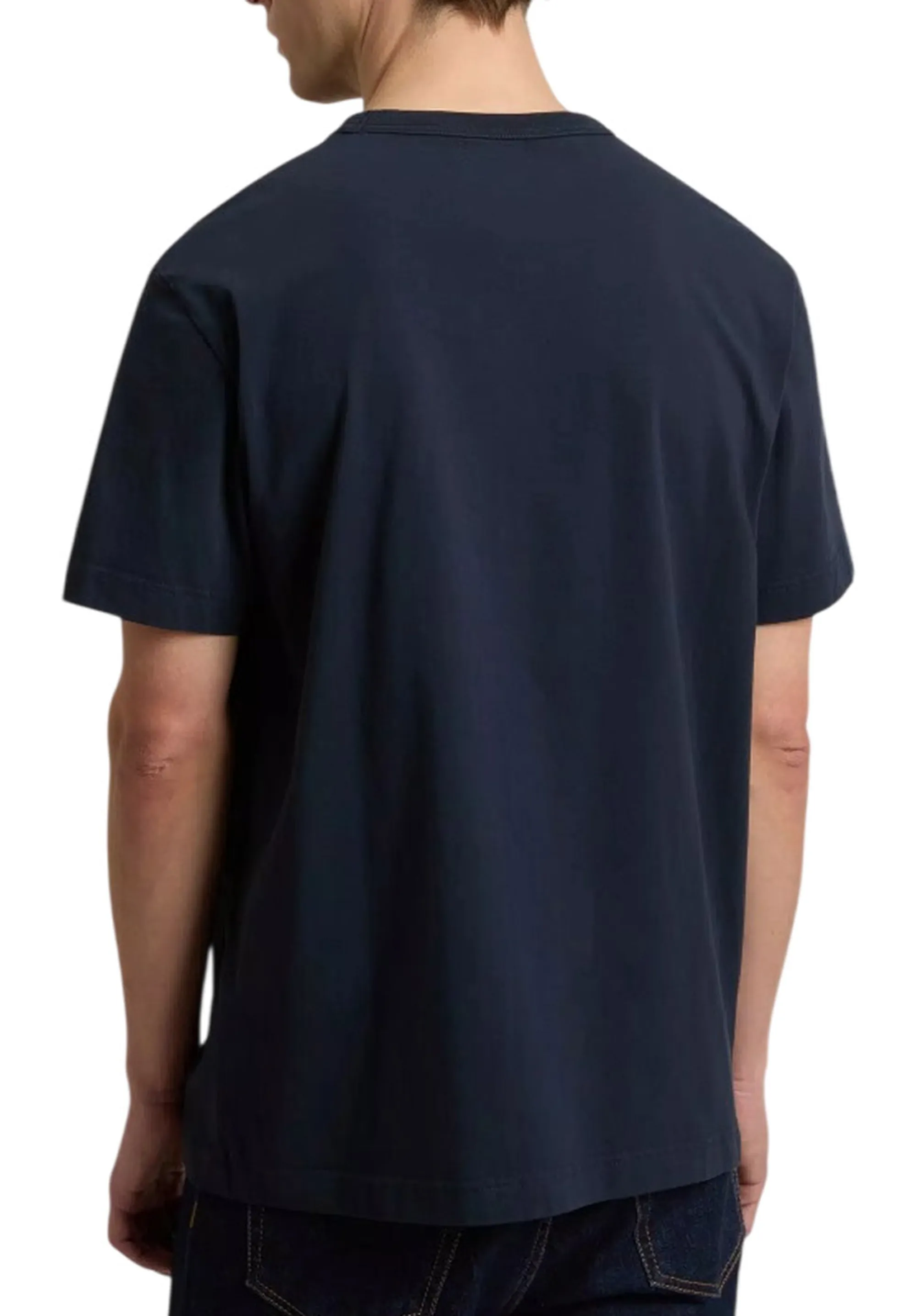 Woolrich T-Shirt Con Logo Blu Wote2012Mr 177045