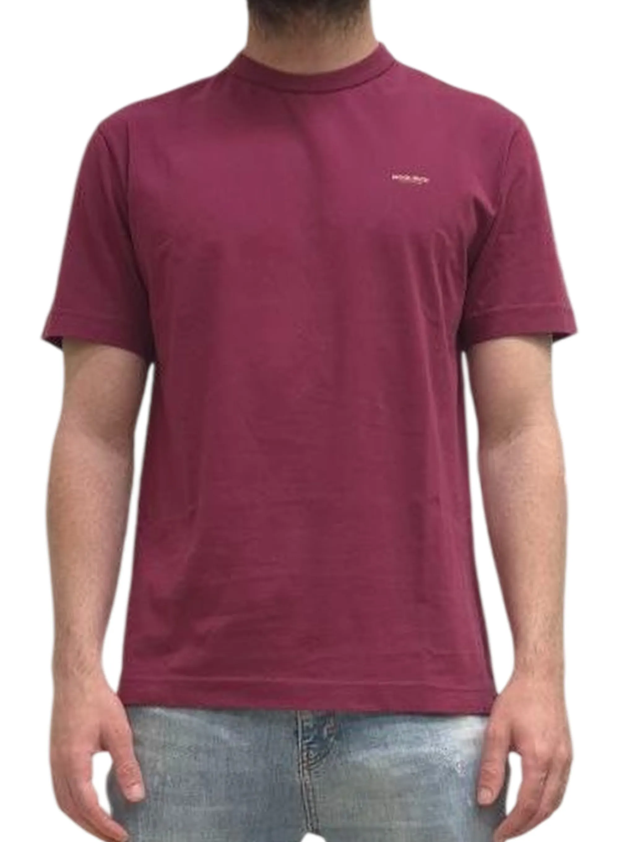 Woolrich B'T-Shirt Con Logo' Bordeaux Wote2012Mr 183642