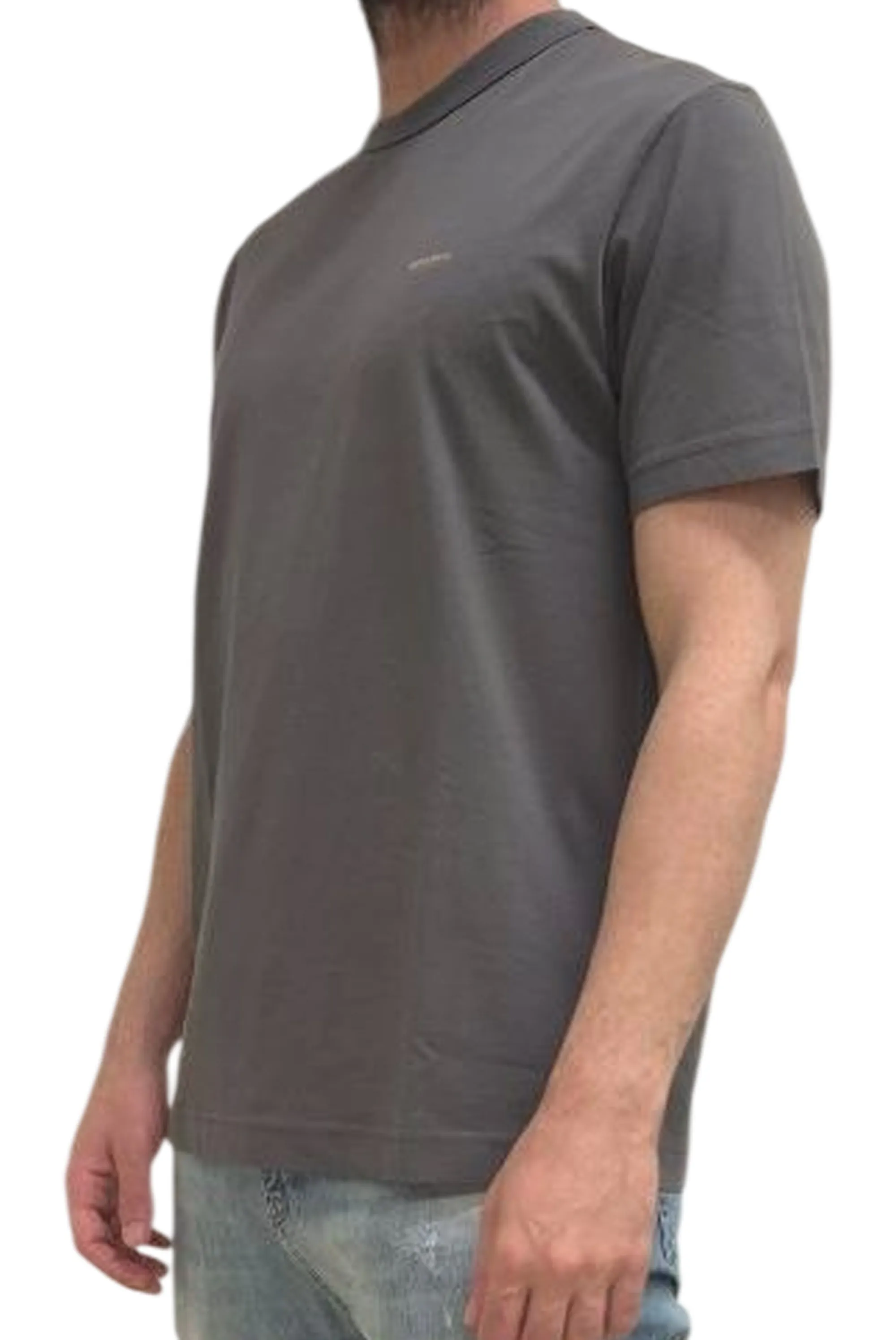 Woolrich T-Shirt Con Logo Grigio Wote2012Mr 183639