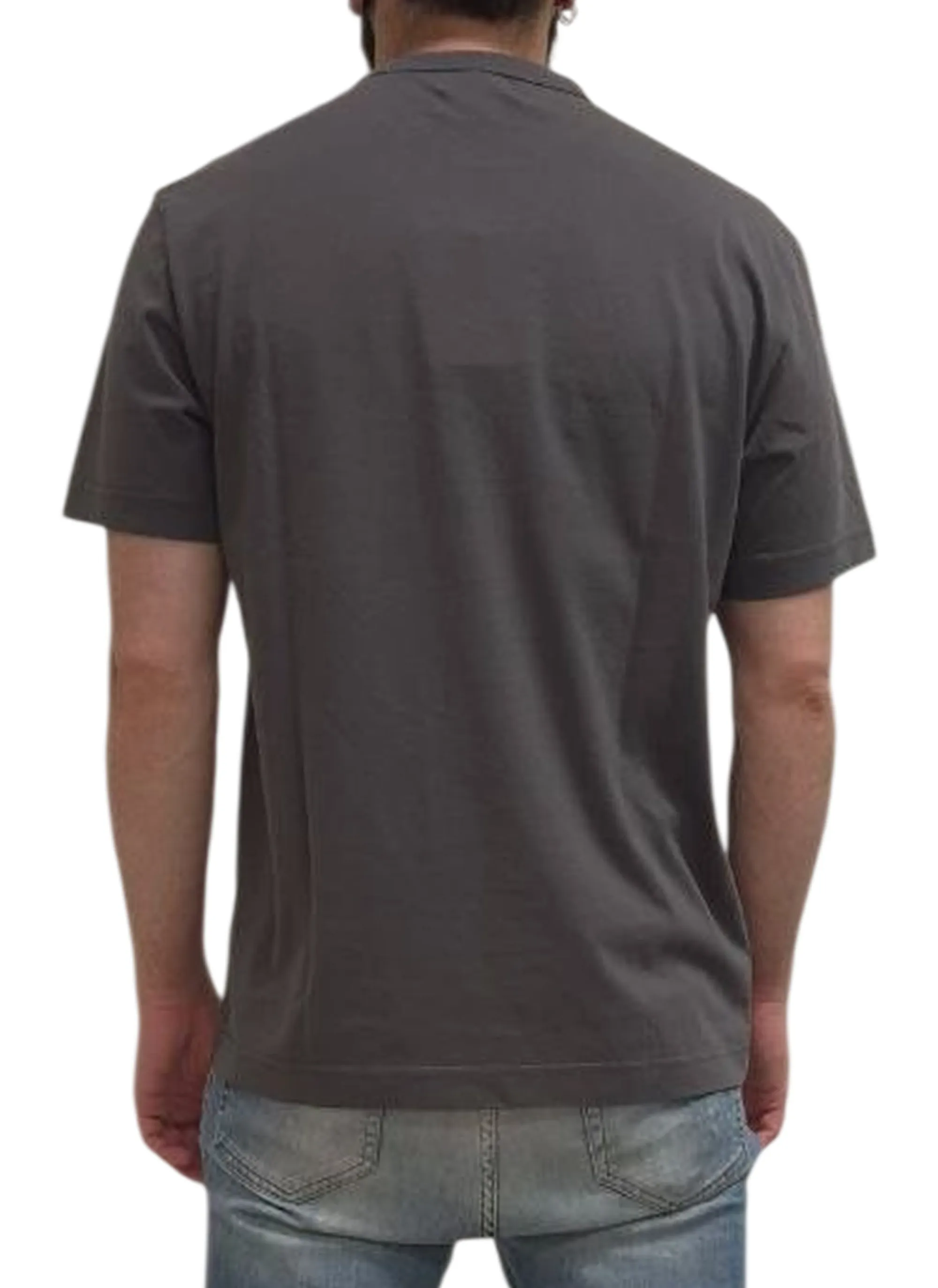 Woolrich T-Shirt Con Logo Grigio Wote2012Mr 183640