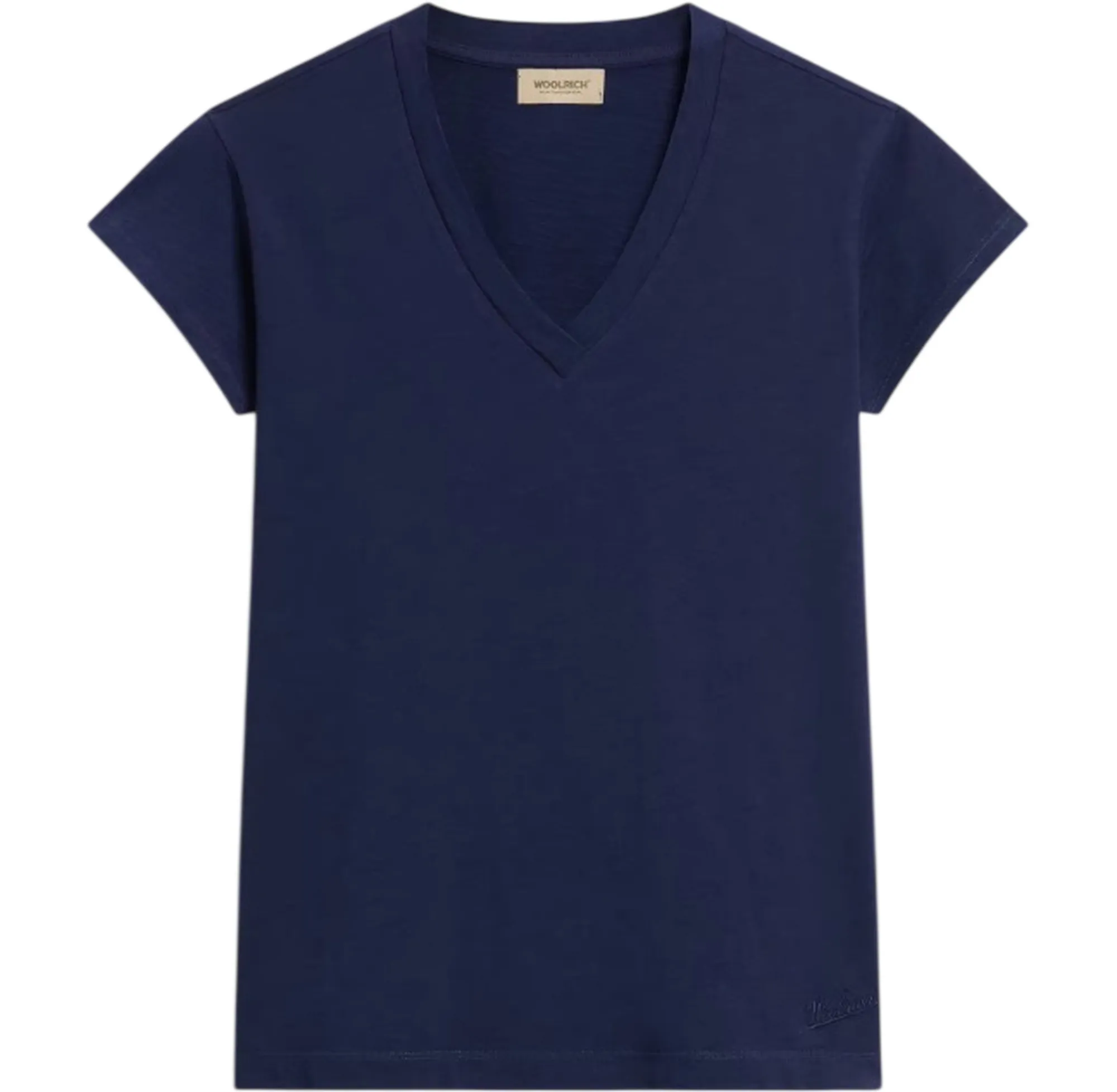 Woolrich B'T-Shirt Slub' Blu Wwte2003Fr 183241