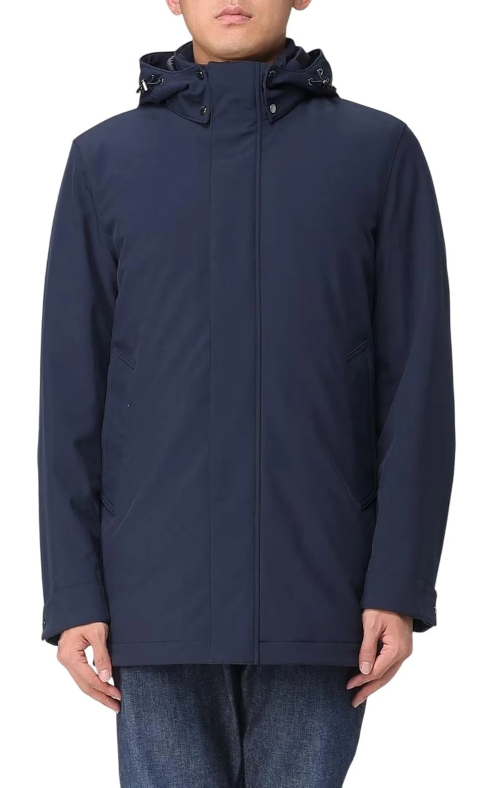 Woolrich Trench Soft Shell Barrow Blu Woou2017Mr 167396